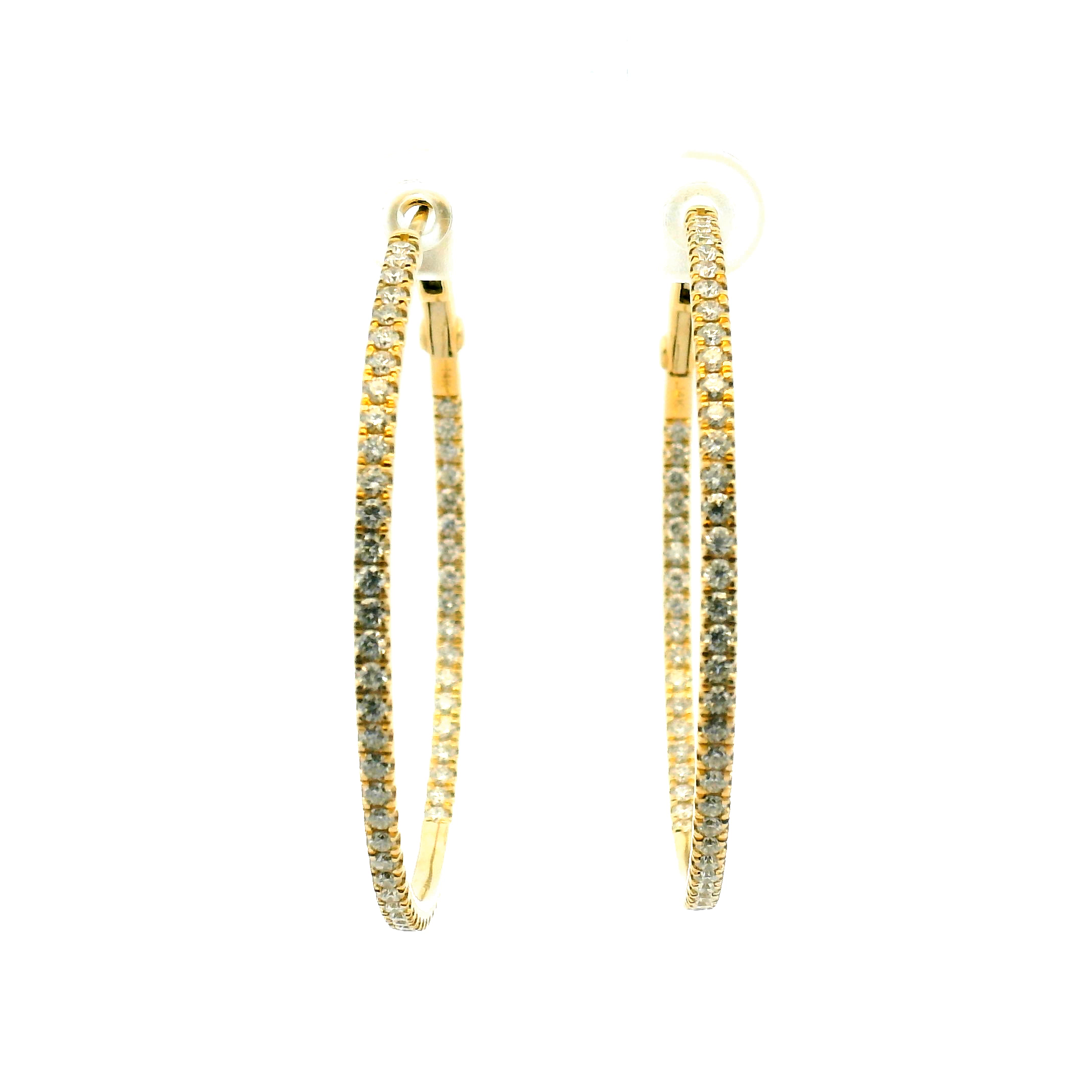 Inside-Out Diamond Hoop Earrings