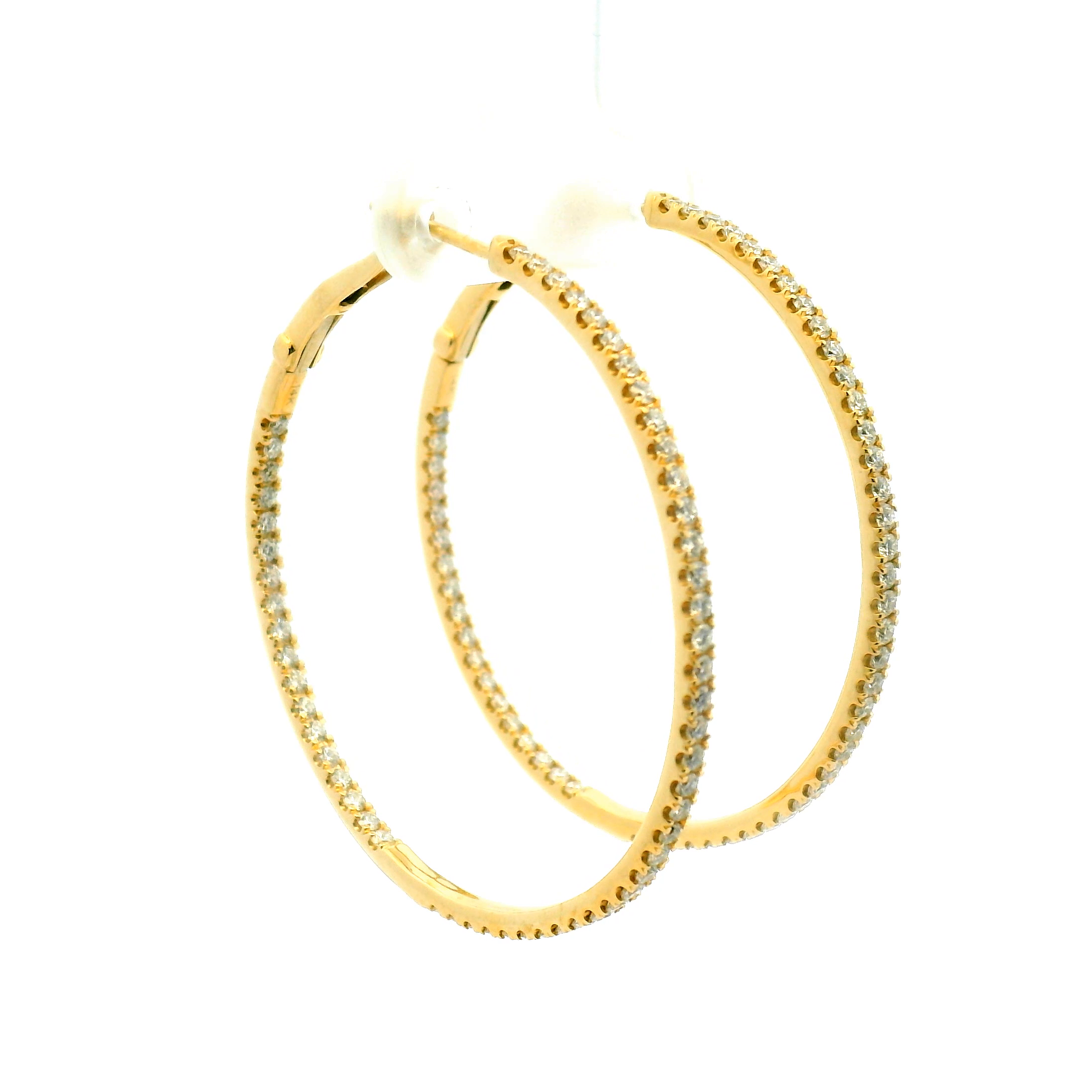 Inside-Out Diamond Hoop Earrings