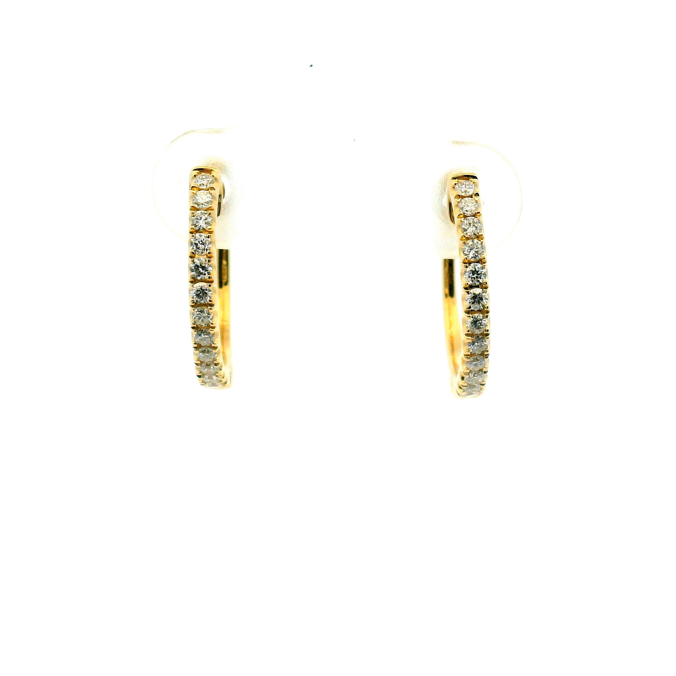 Diamond Hoop Earrings