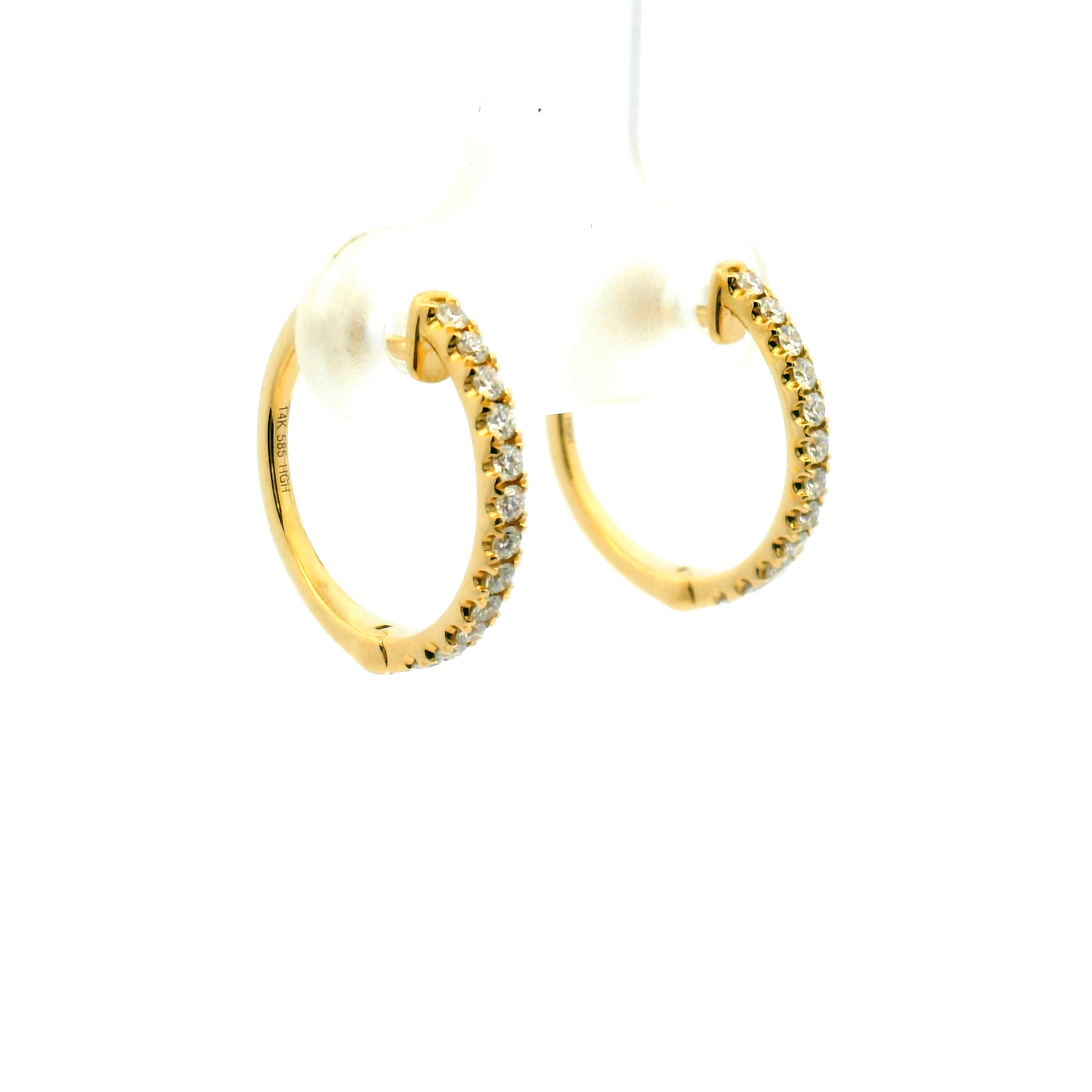 Diamond Hoop Earrings