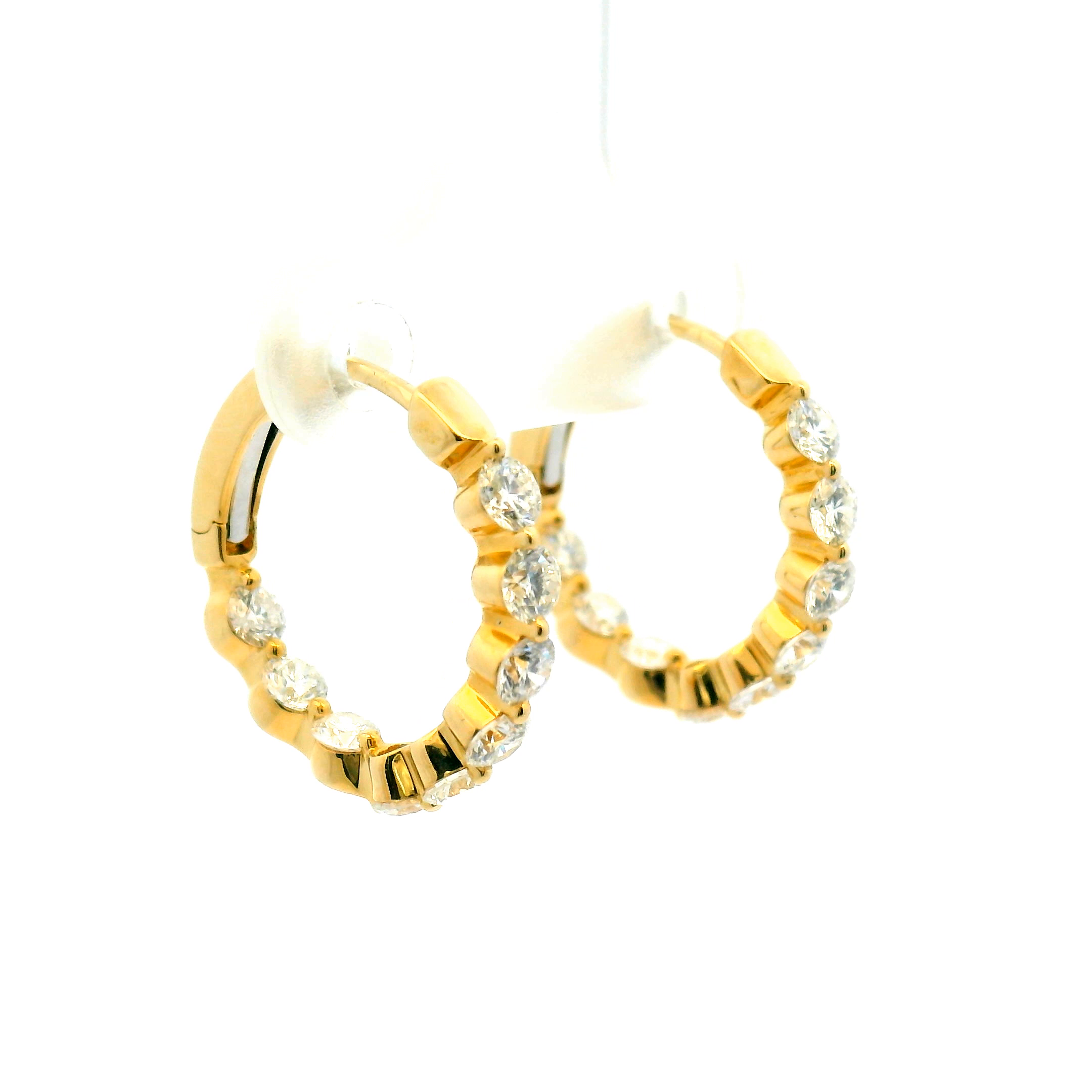 Inside-Out Diamond Hoop Earrings