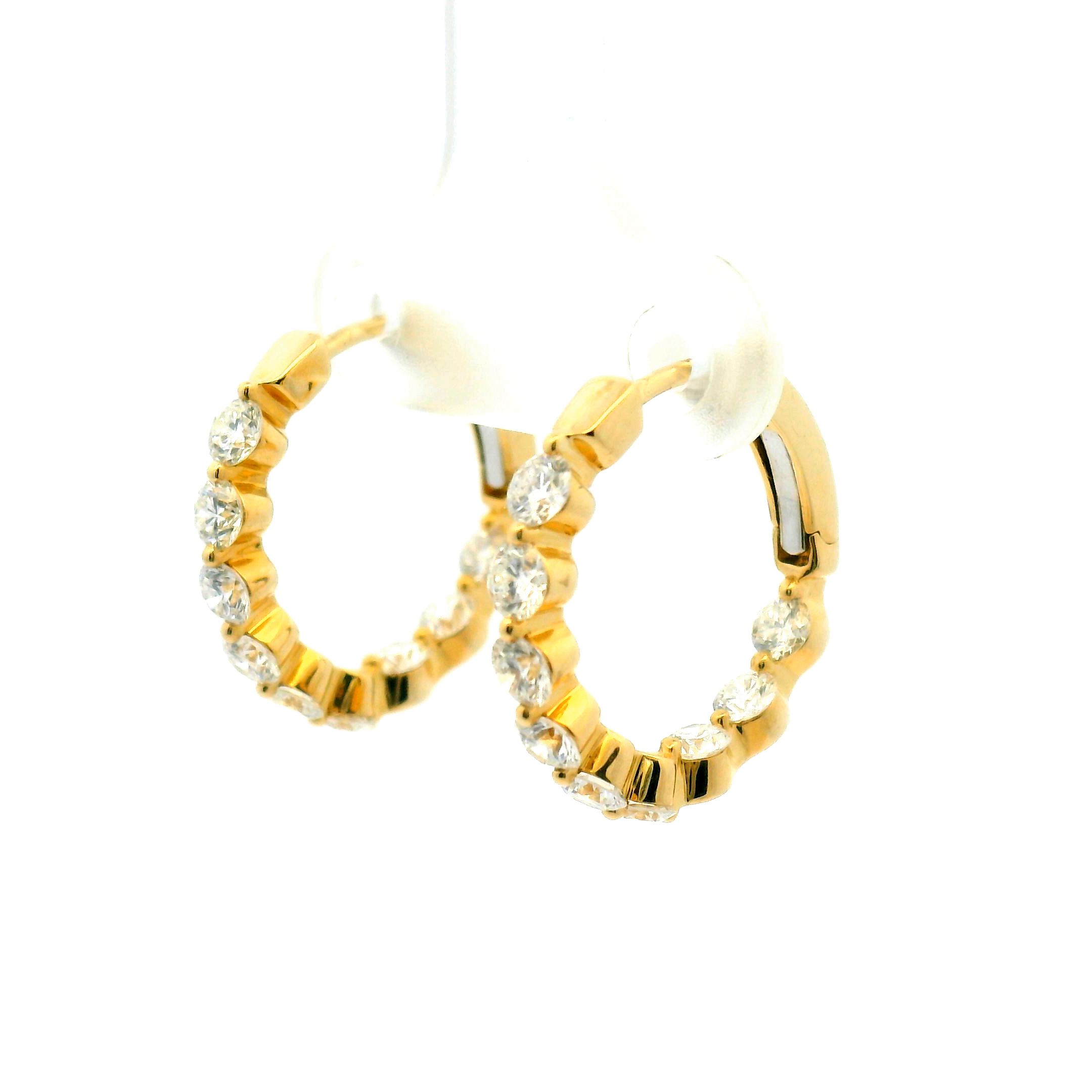 Inside-Out Diamond Hoop Earrings