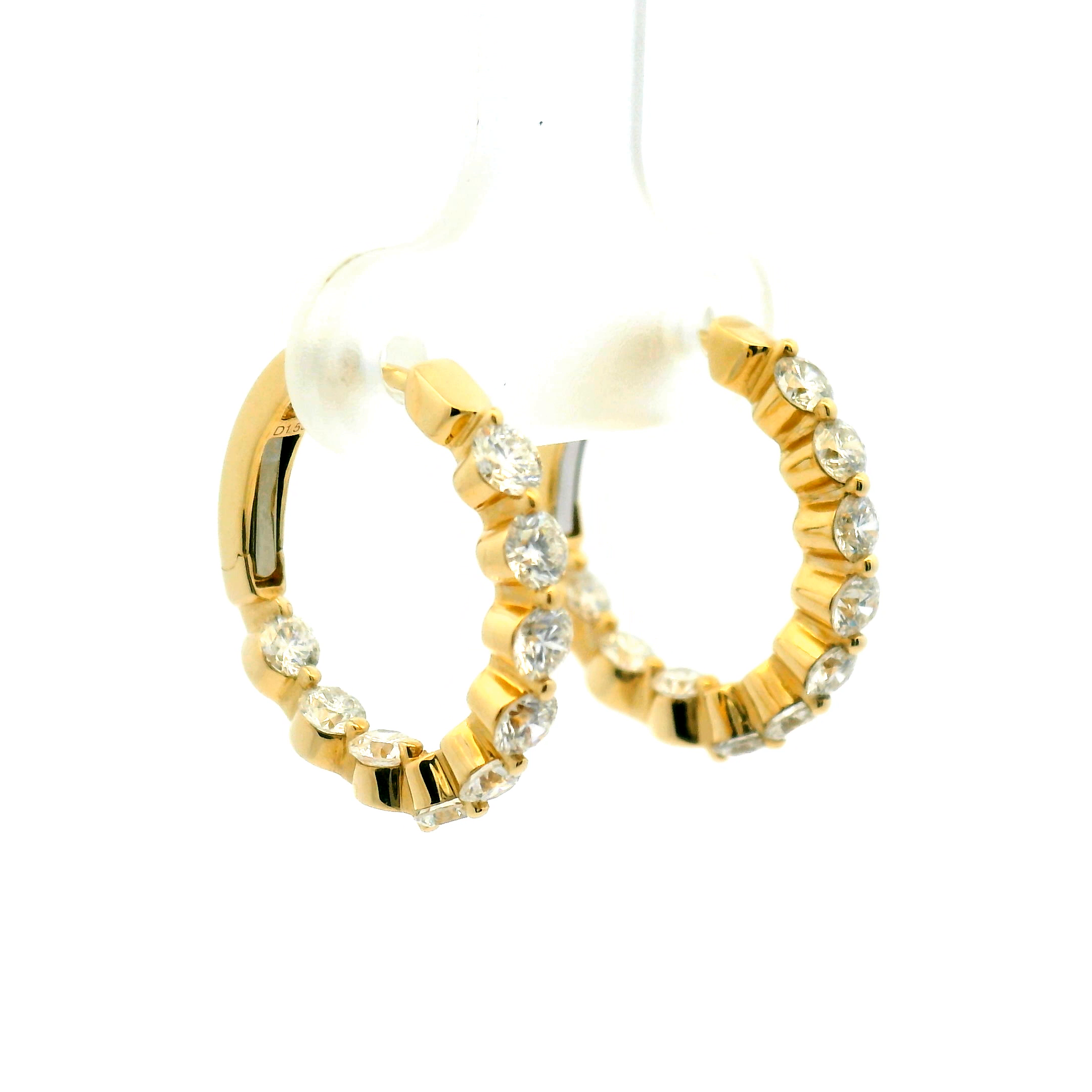 Inside-Out Diamond Hoop Earrings