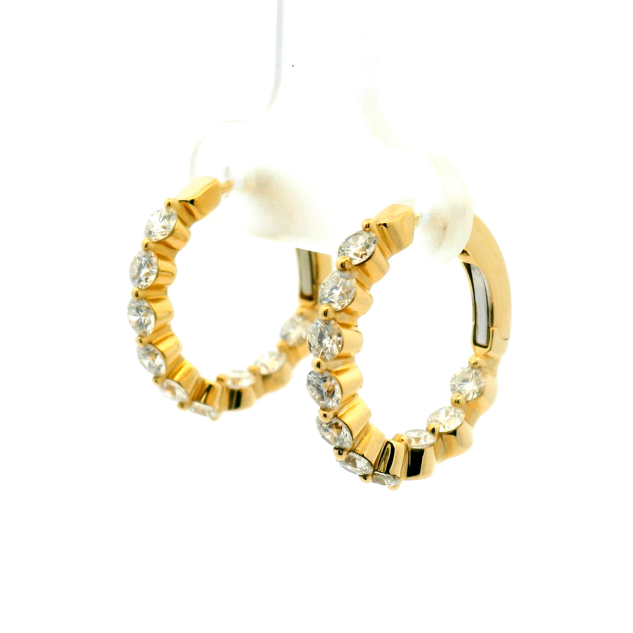 Inside-Out Diamond Hoop Earrings