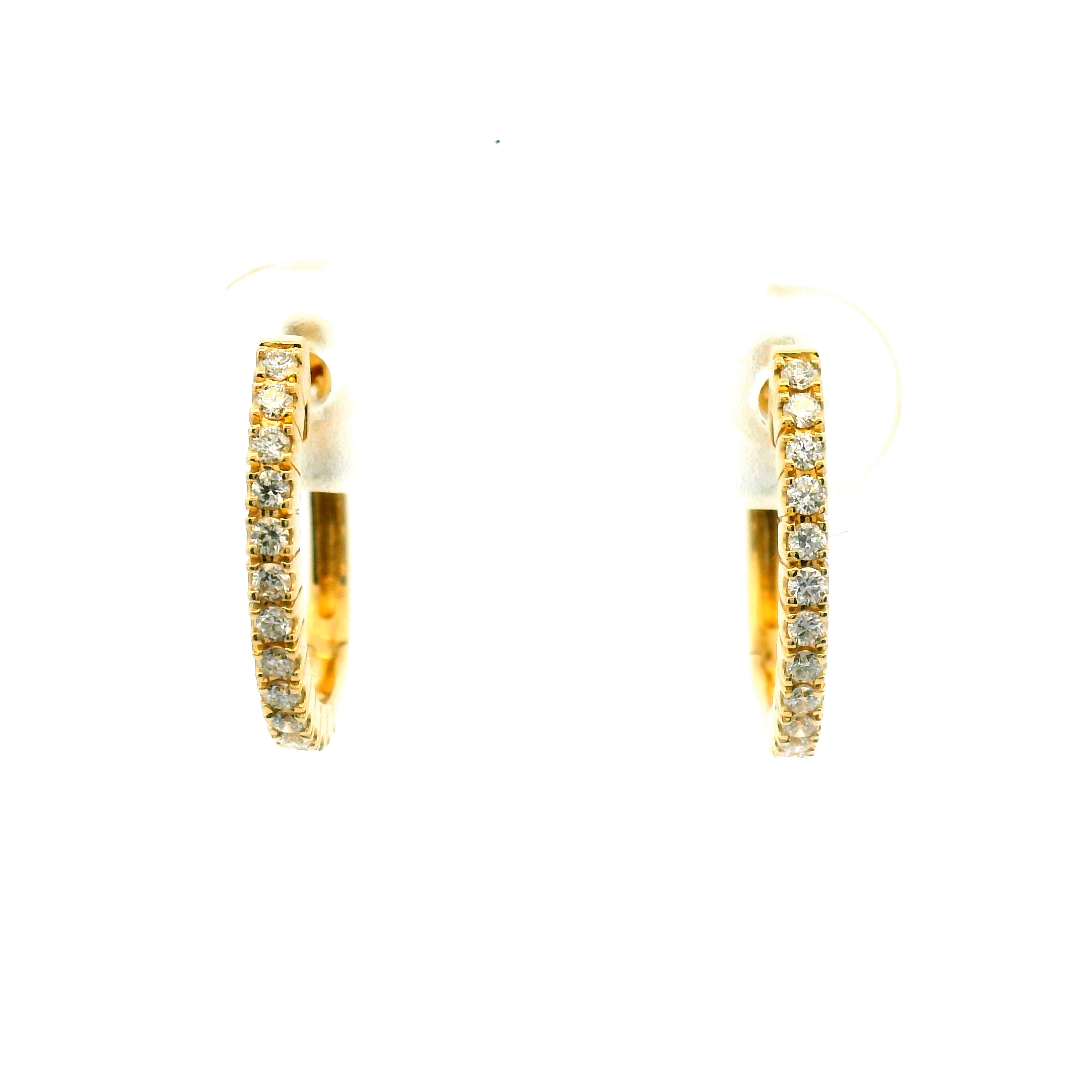 Diamond Hoop Earrings