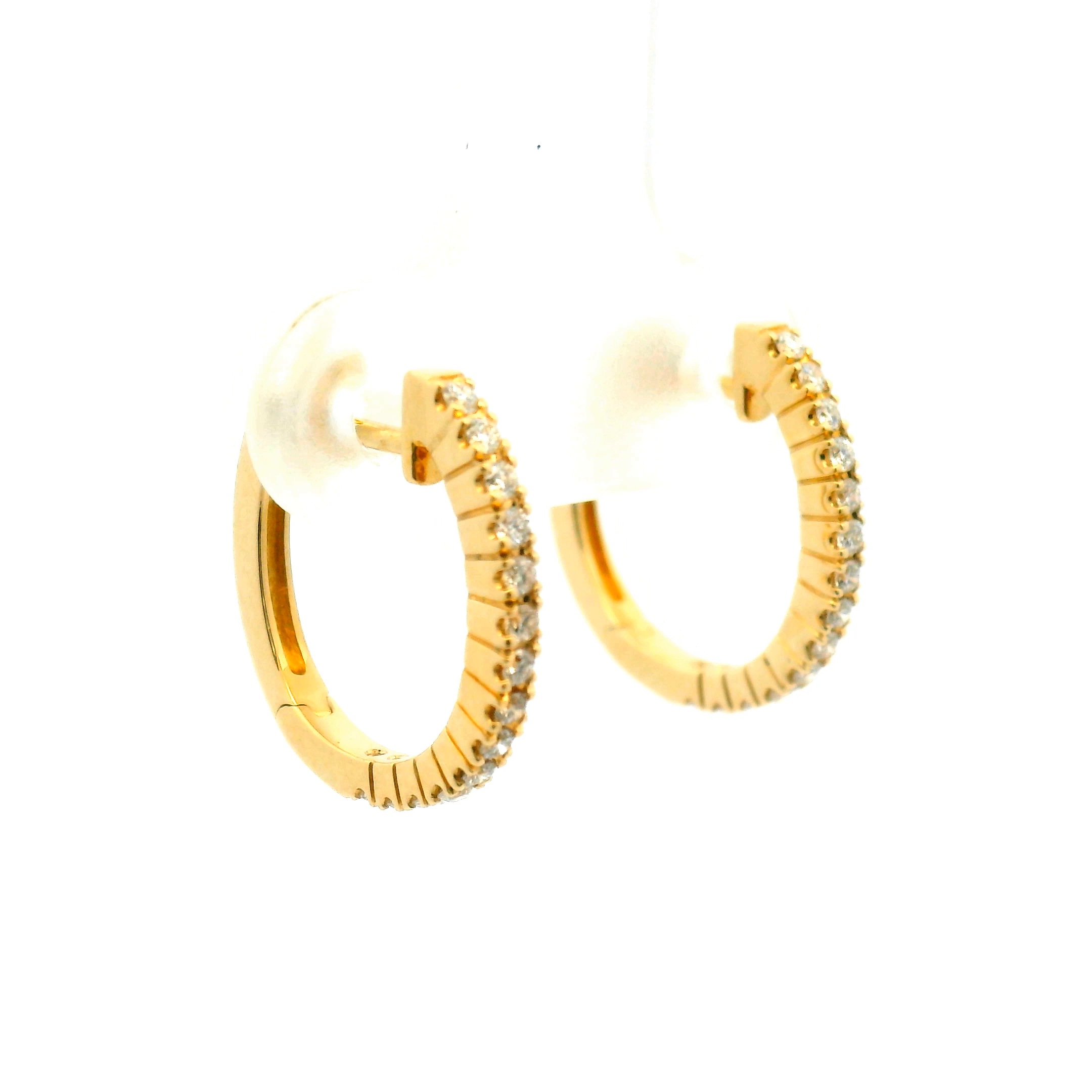 Diamond Hoop Earrings