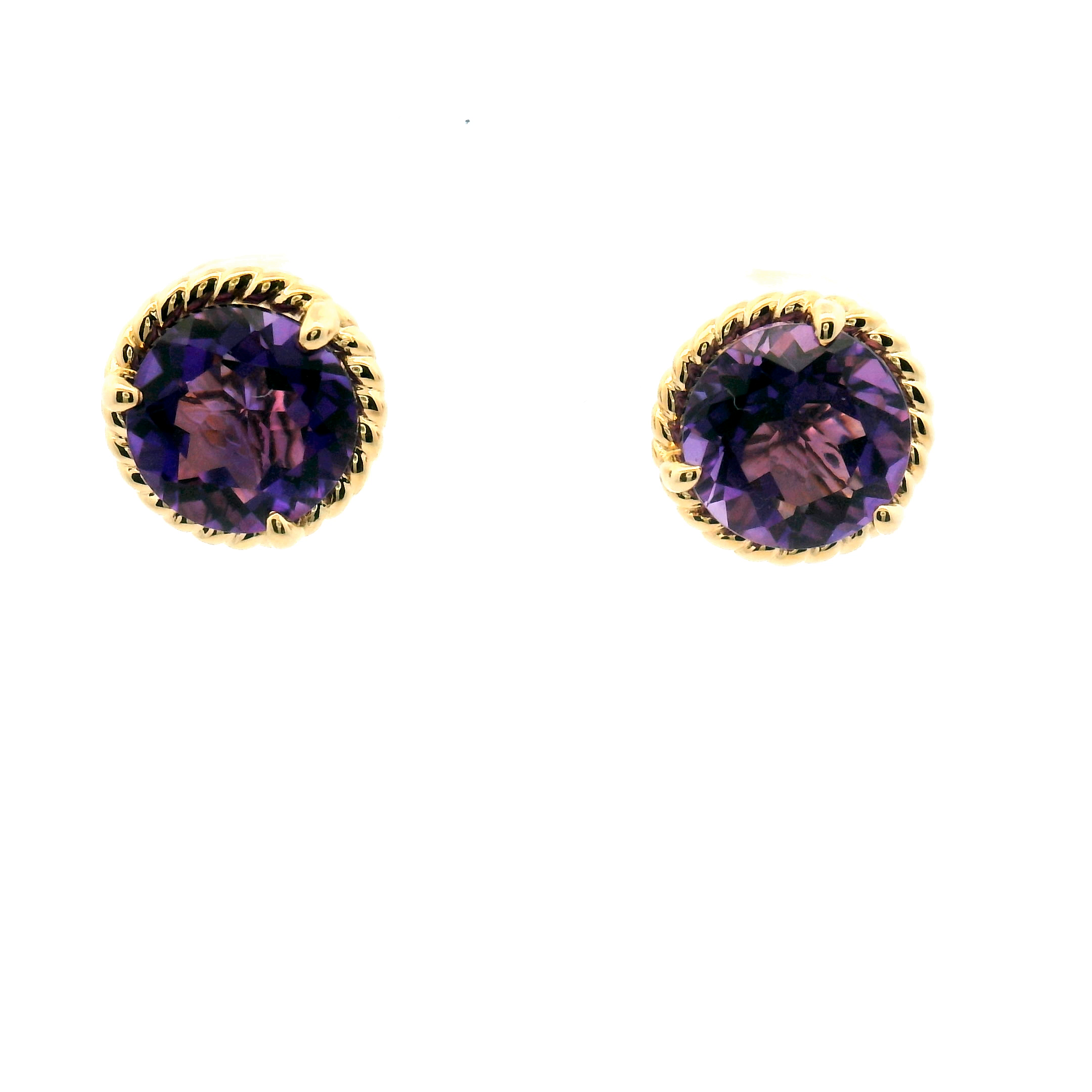 Amethyst Stud Earrings