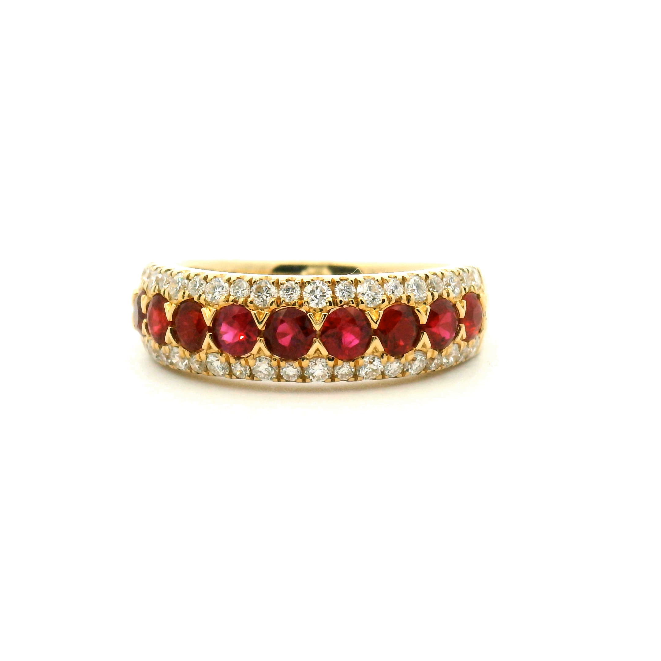 Ruby and Diamond Cocktail Ring