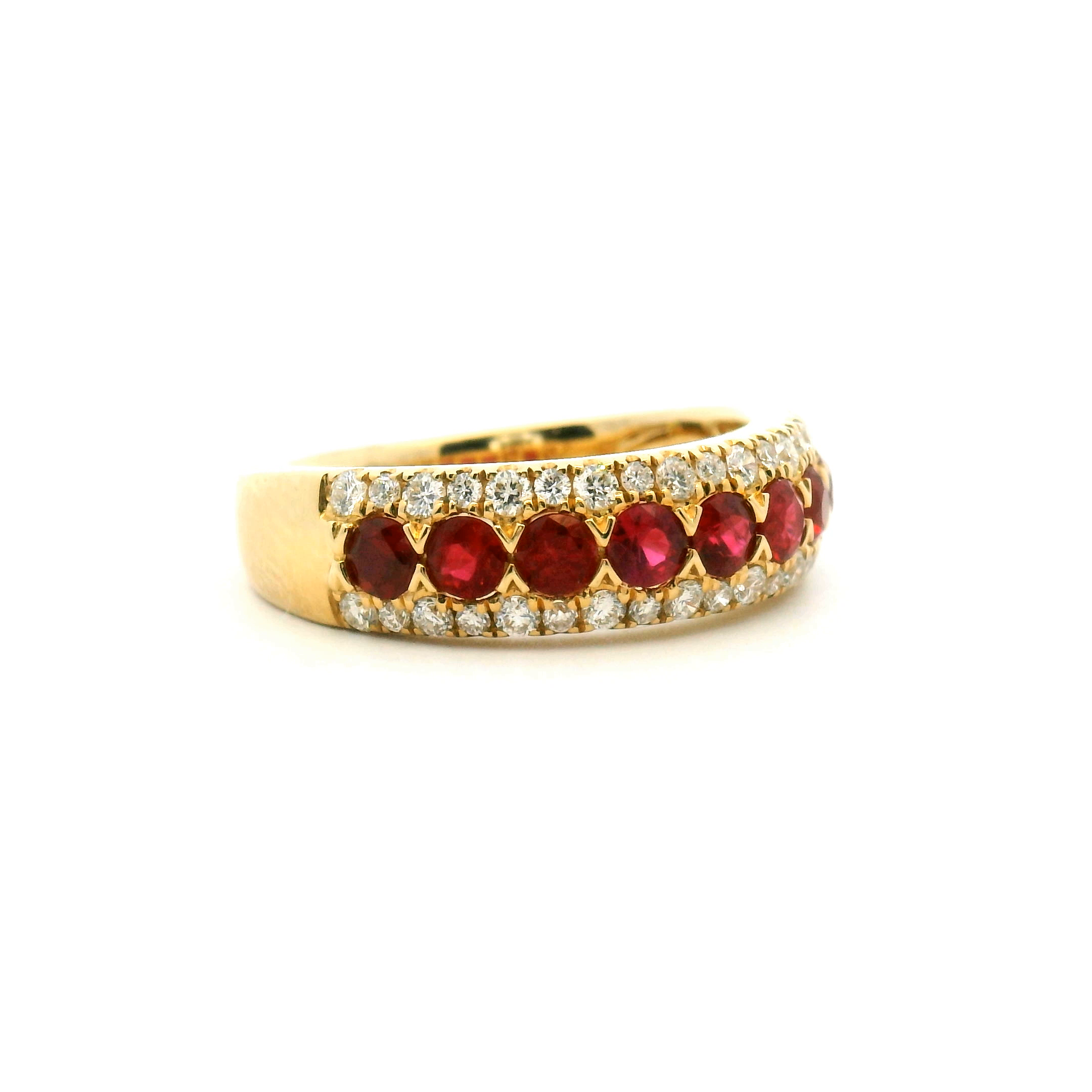Ruby and Diamond Cocktail Ring