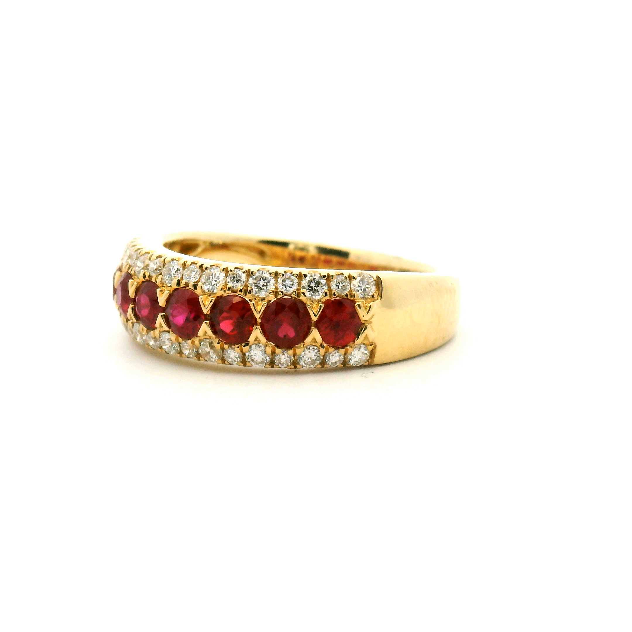 Ruby and Diamond Cocktail Ring
