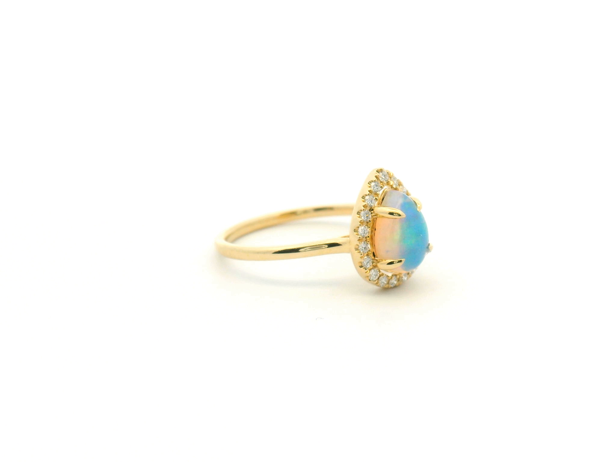 Opal Halo Cocktail Ring