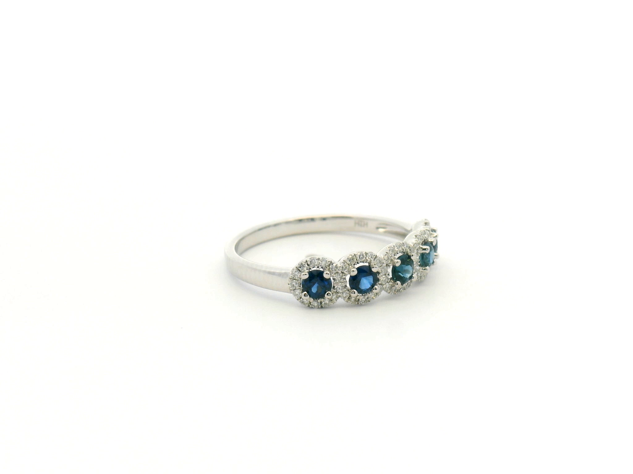Sapphire Halo Cocktail Ring