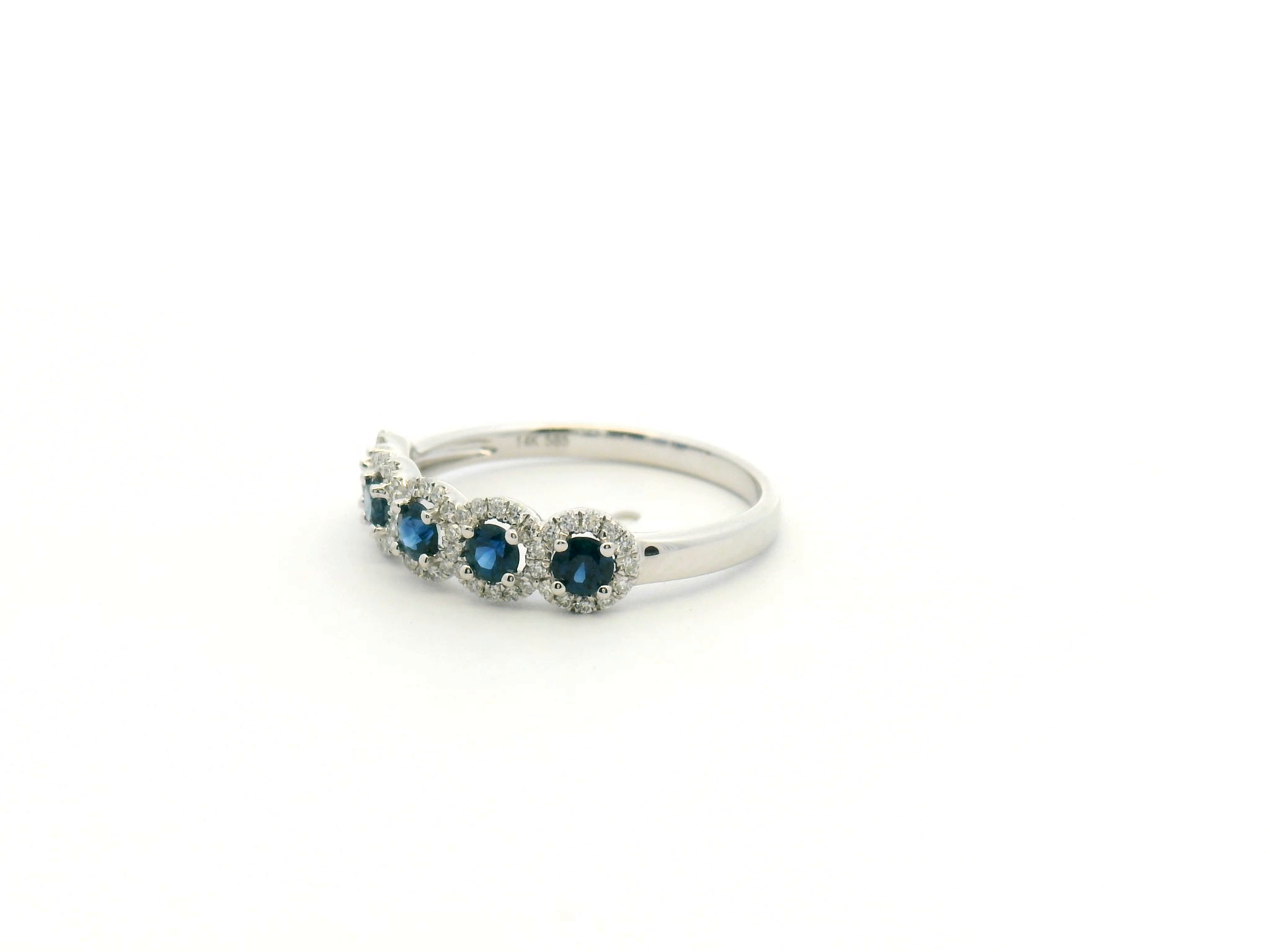 Sapphire Halo Cocktail Ring