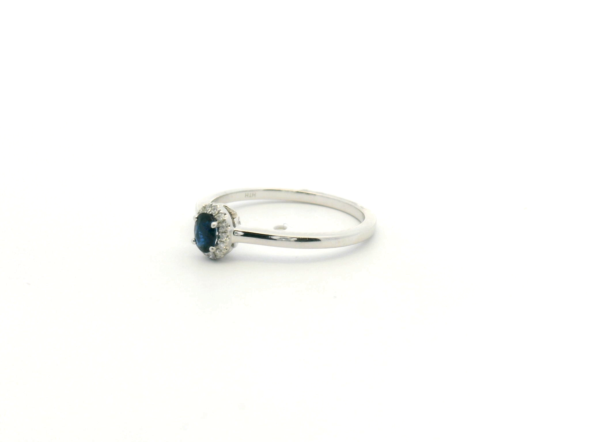 Sapphire Halo Stackable Ring