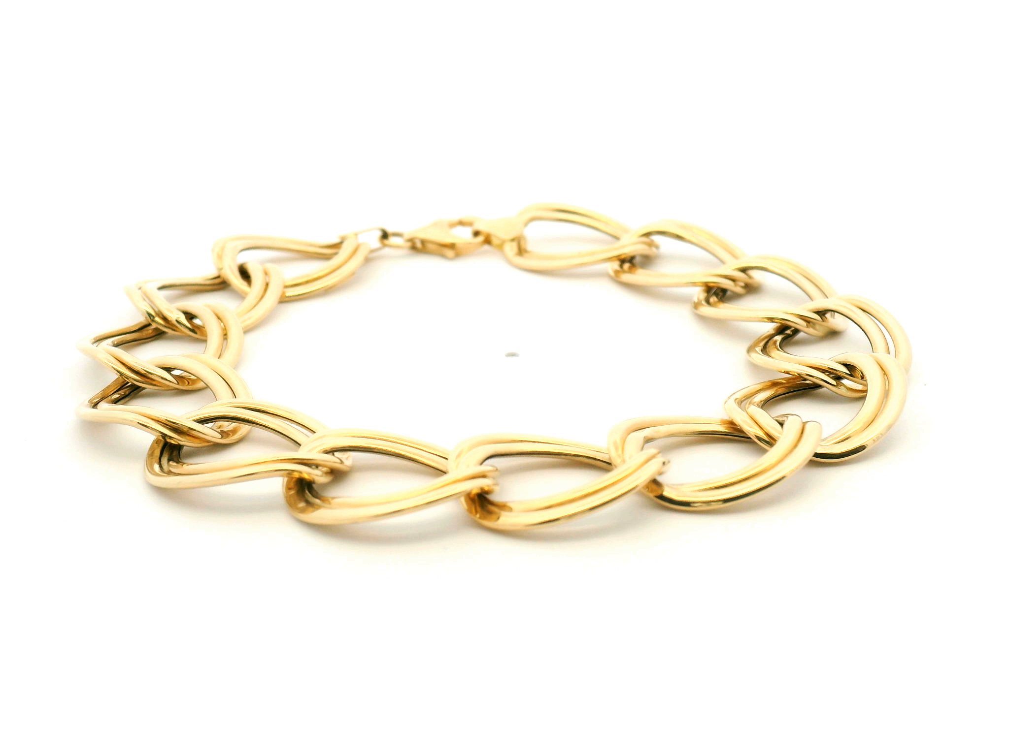 Yellow Gold Double Link Bracelet