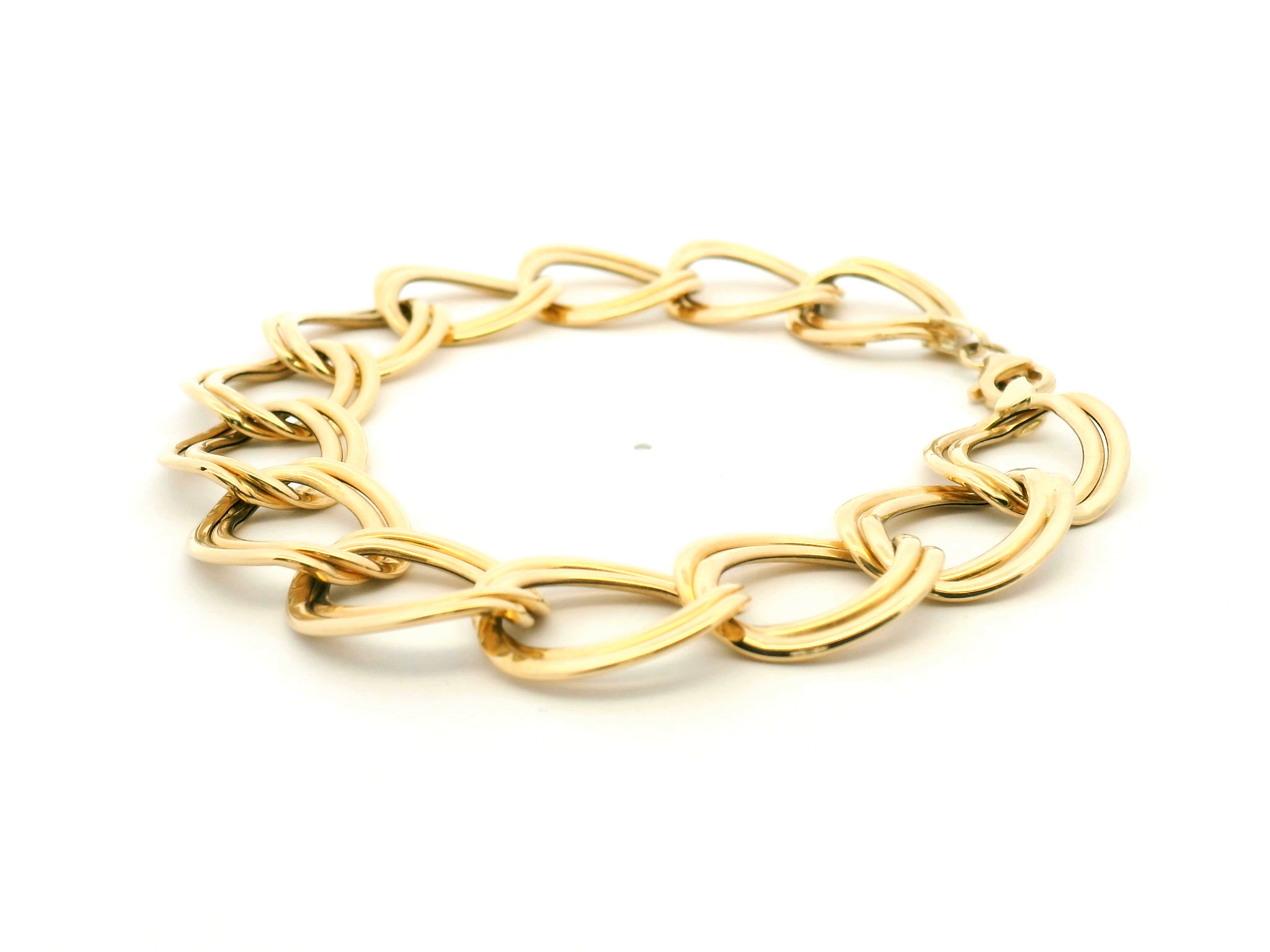 Yellow Gold Double Link Bracelet