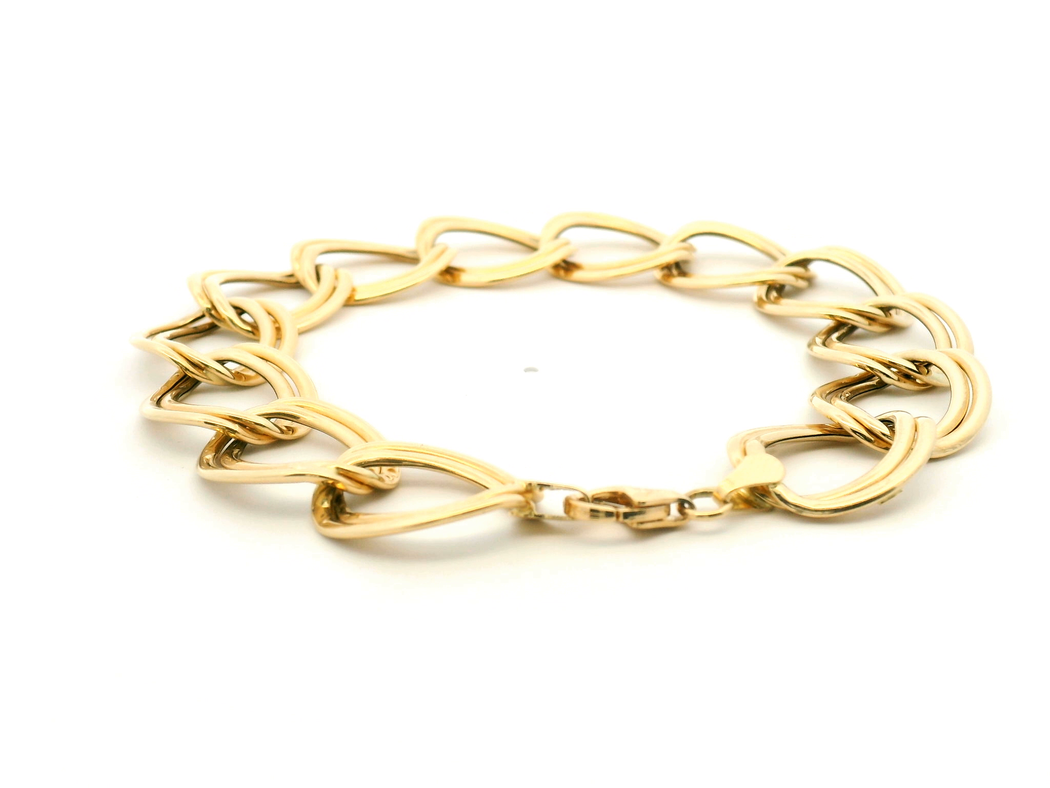 Yellow Gold Double Link Bracelet