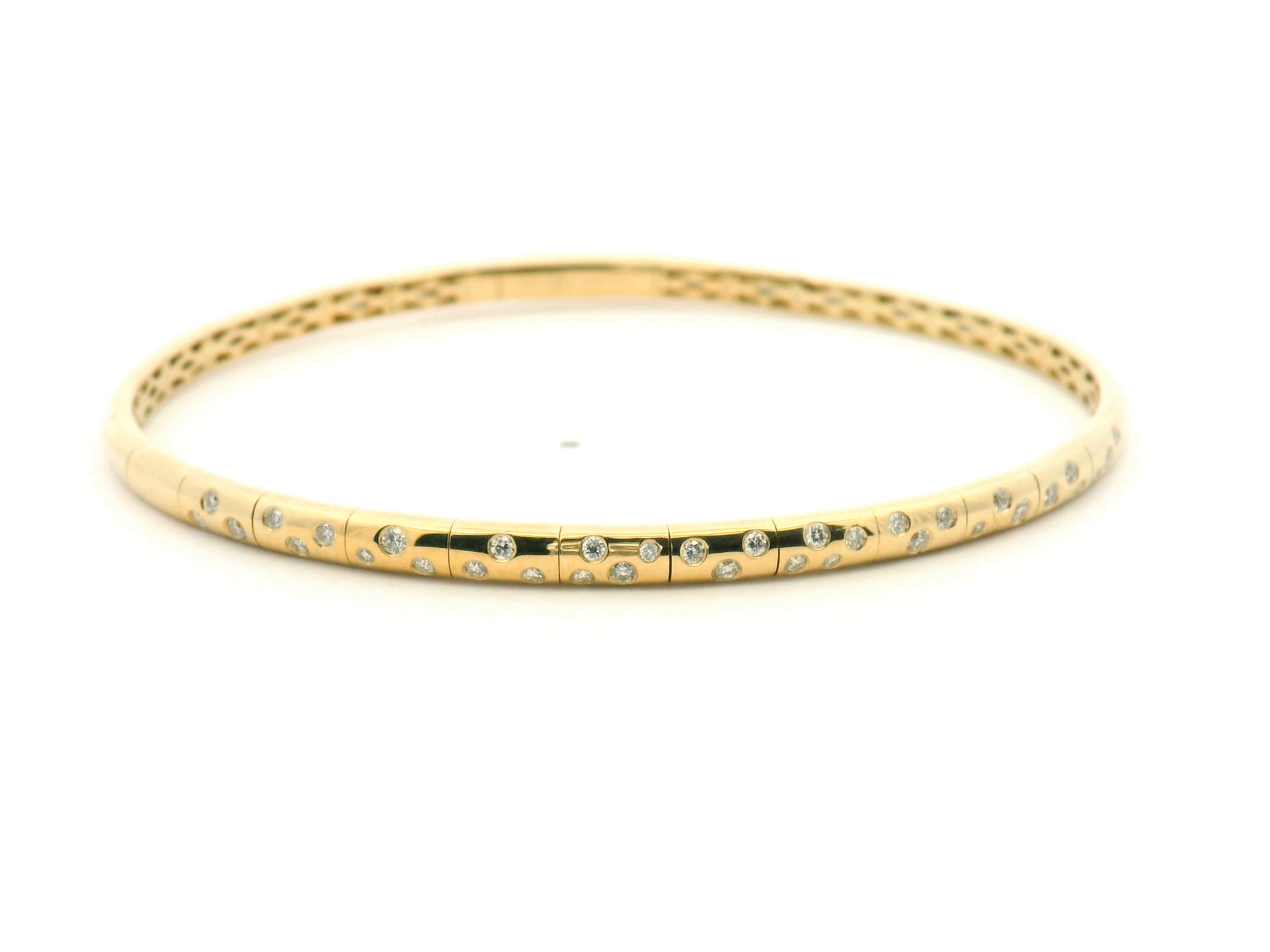Diamond Scatter Flexible Bangle Bracelet