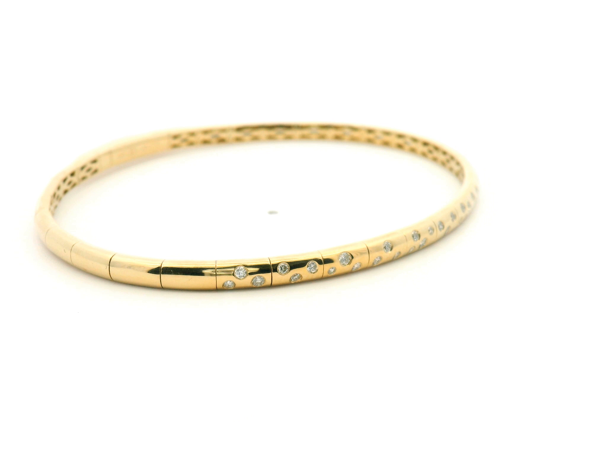 Diamond Scatter Flexible Bangle Bracelet
