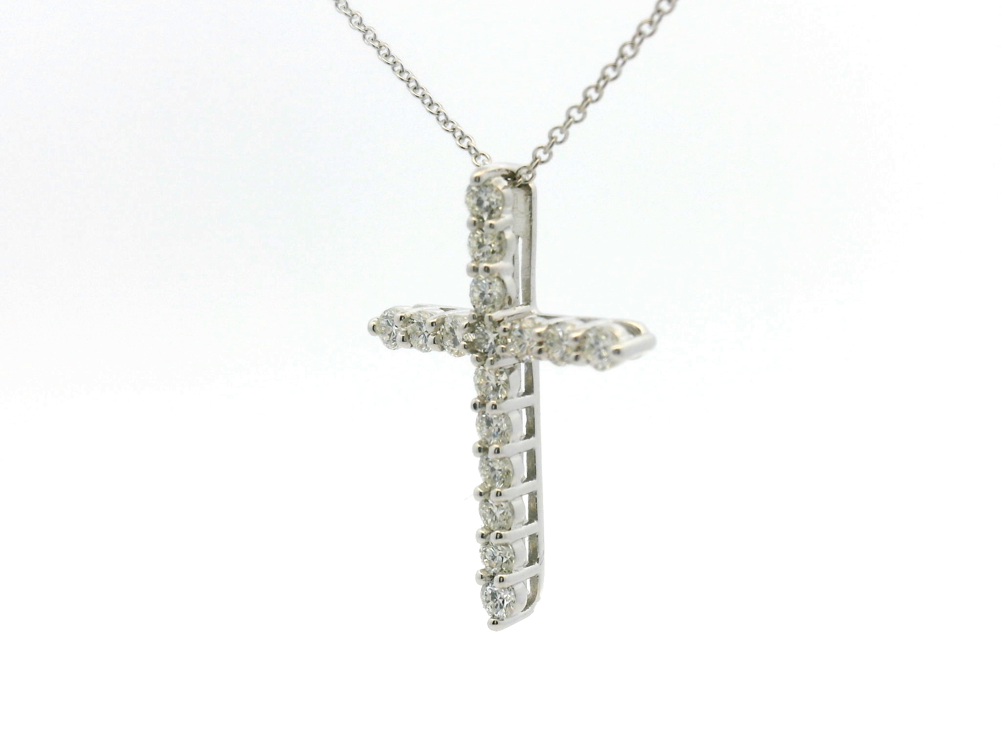 Diamond Cross Pendant Necklace