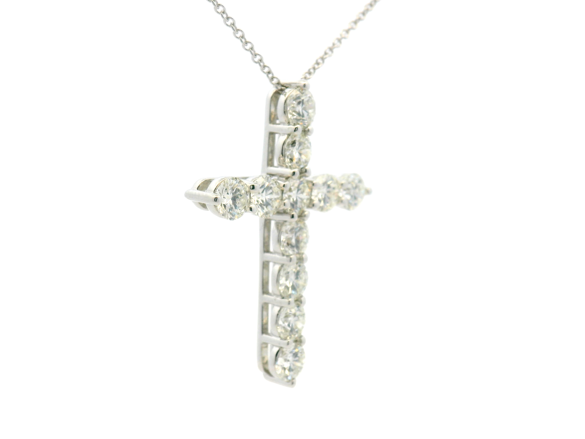 Diamond Cross Pendant Necklace