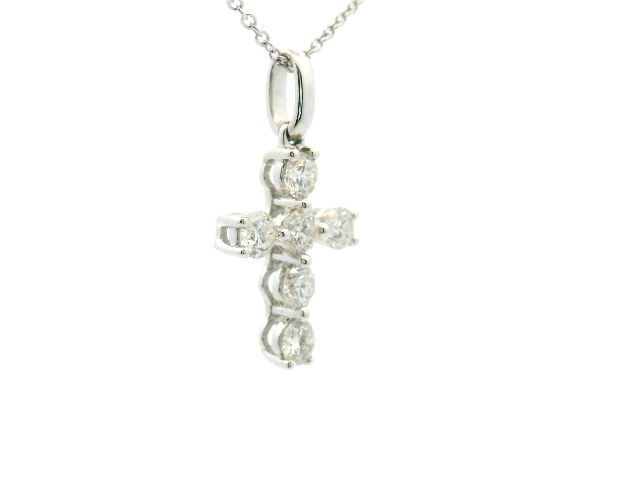 Diamond Cross Pendant Necklace
