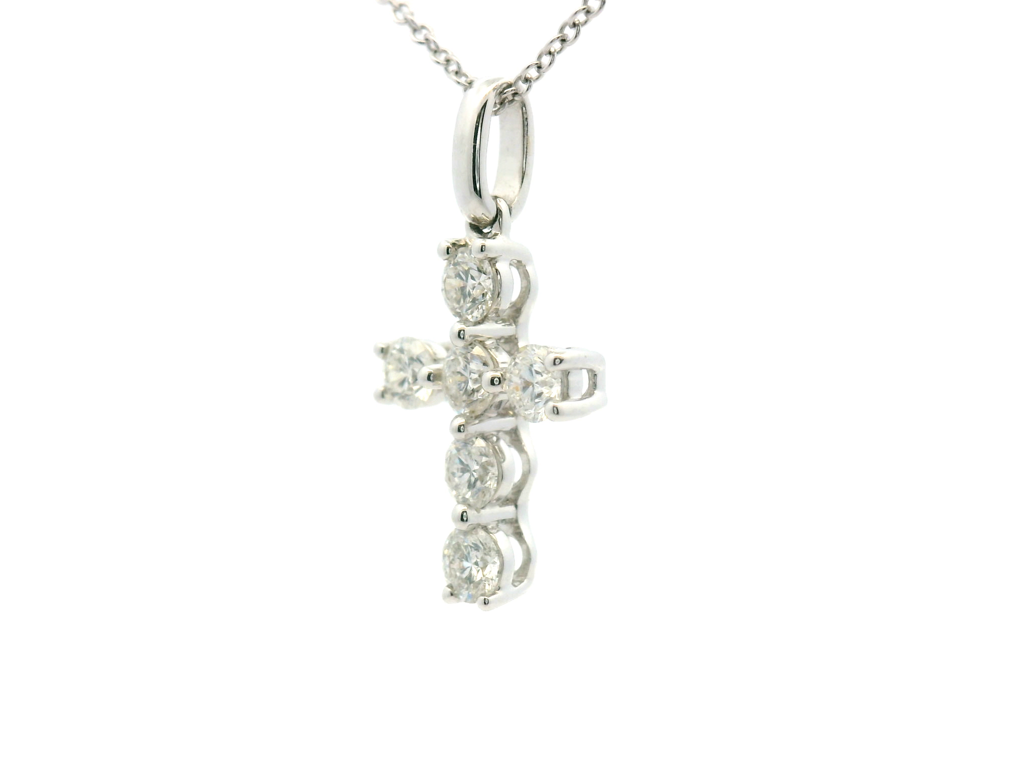 Diamond Cross Pendant Necklace