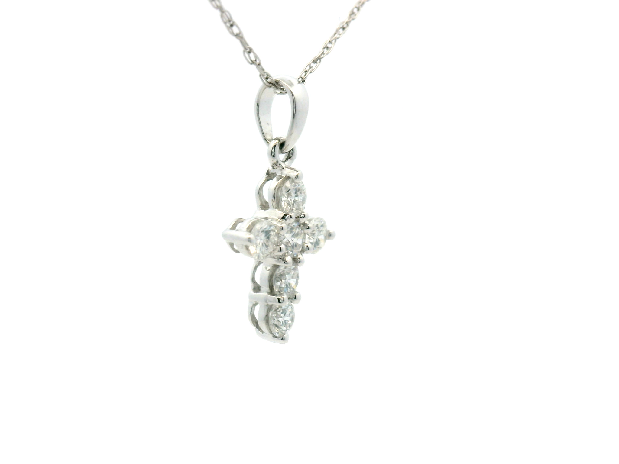 Diamond Cross Pendant Necklace
