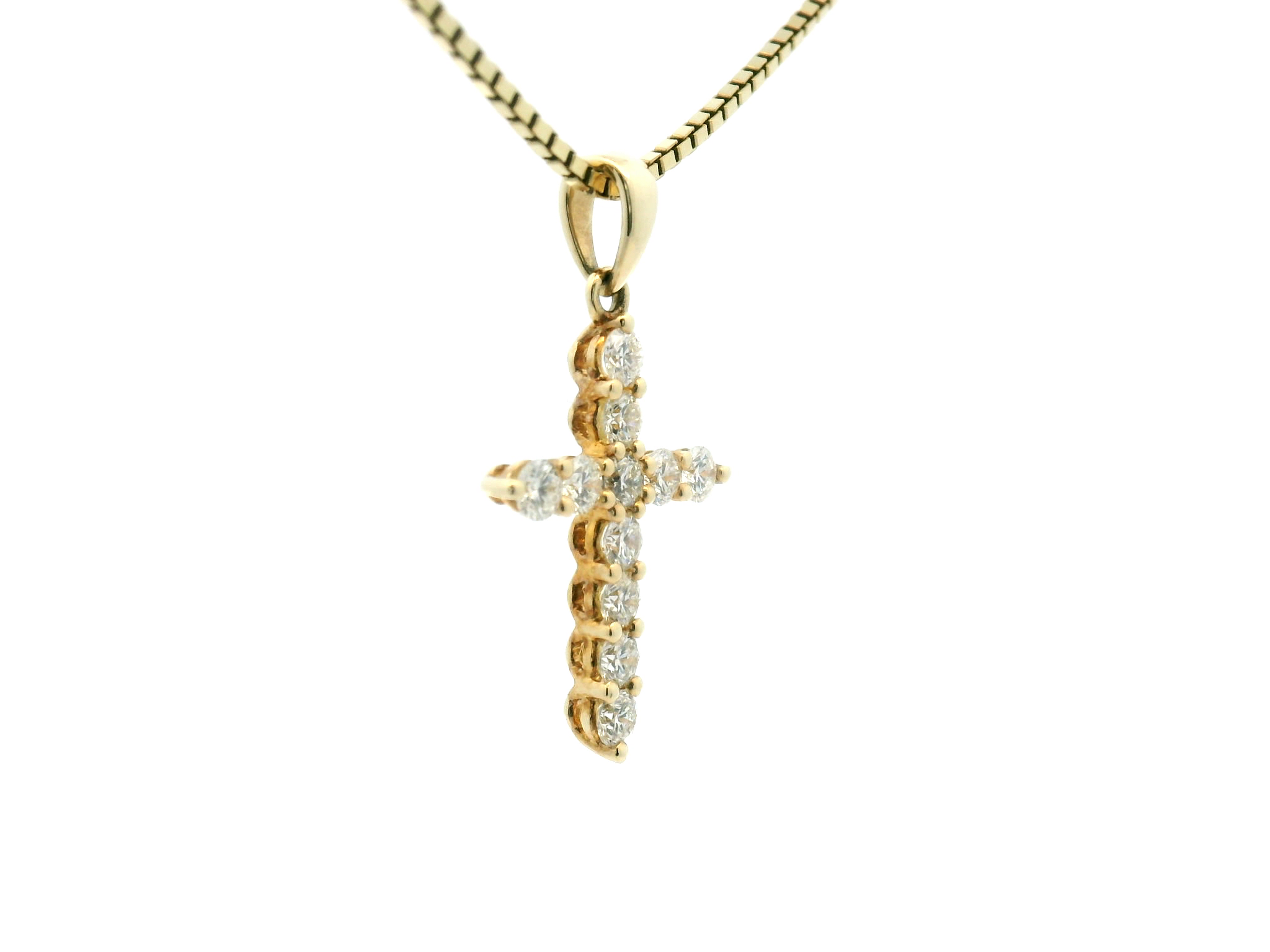 Diamond Cross Pendant Necklace