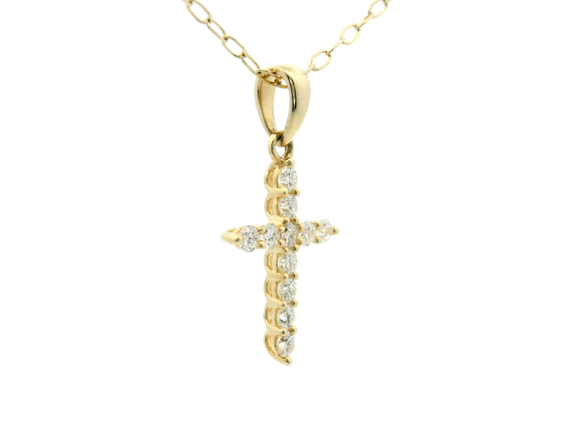Diamond Cross Pendant Necklace