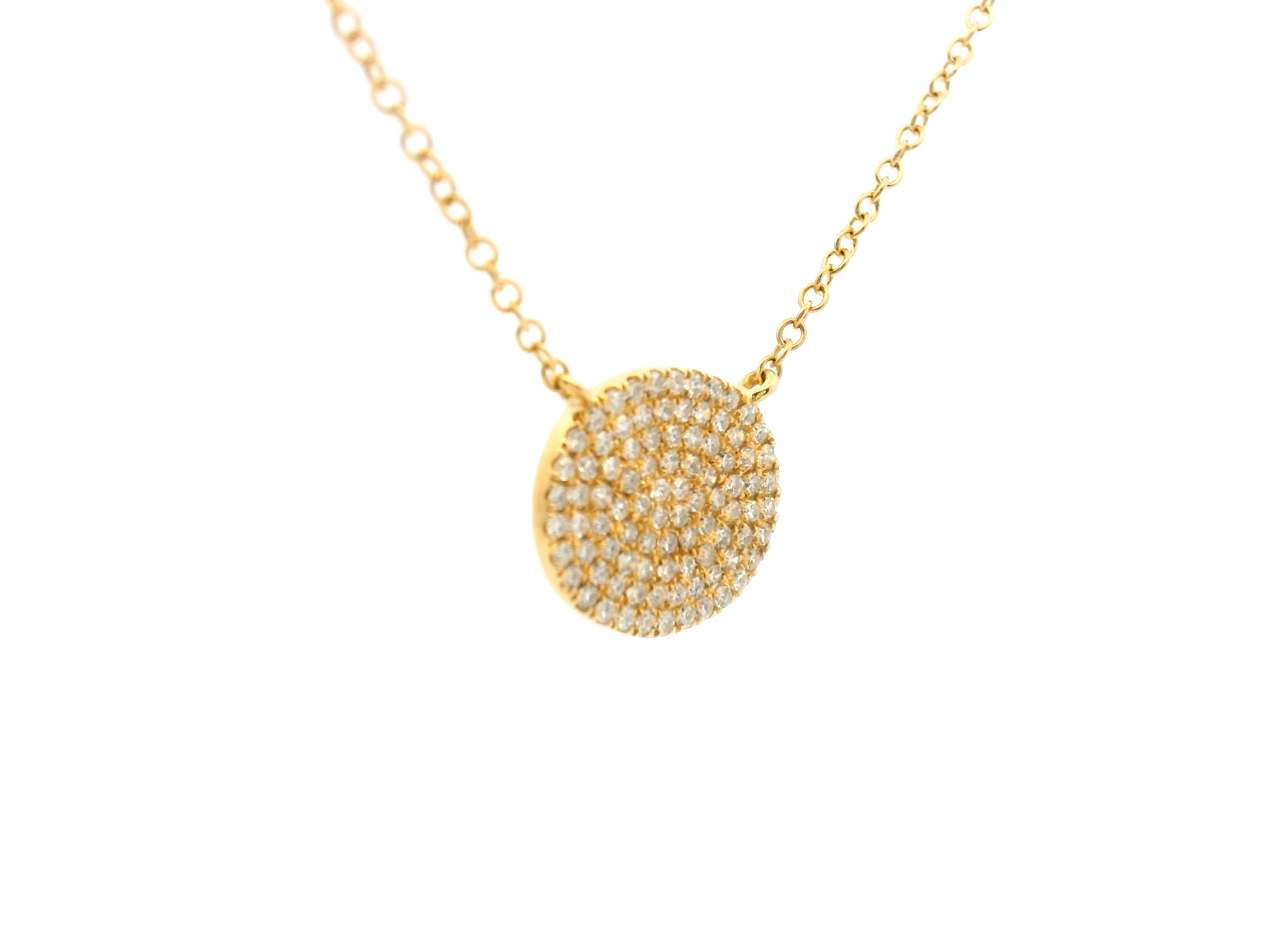 Diamond Pavé Cluster Pendant Necklace