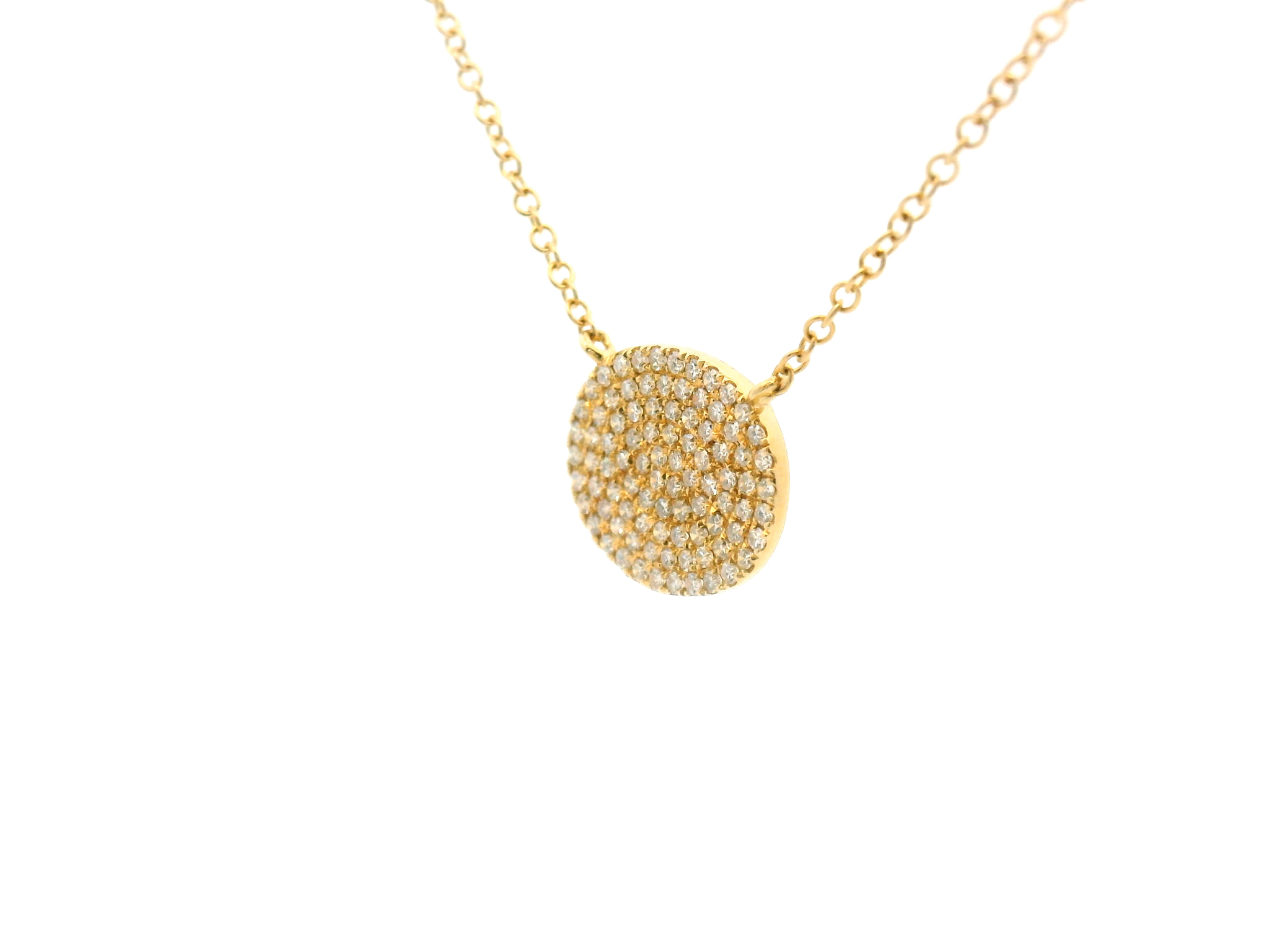 Diamond Pavé Cluster Pendant Necklace