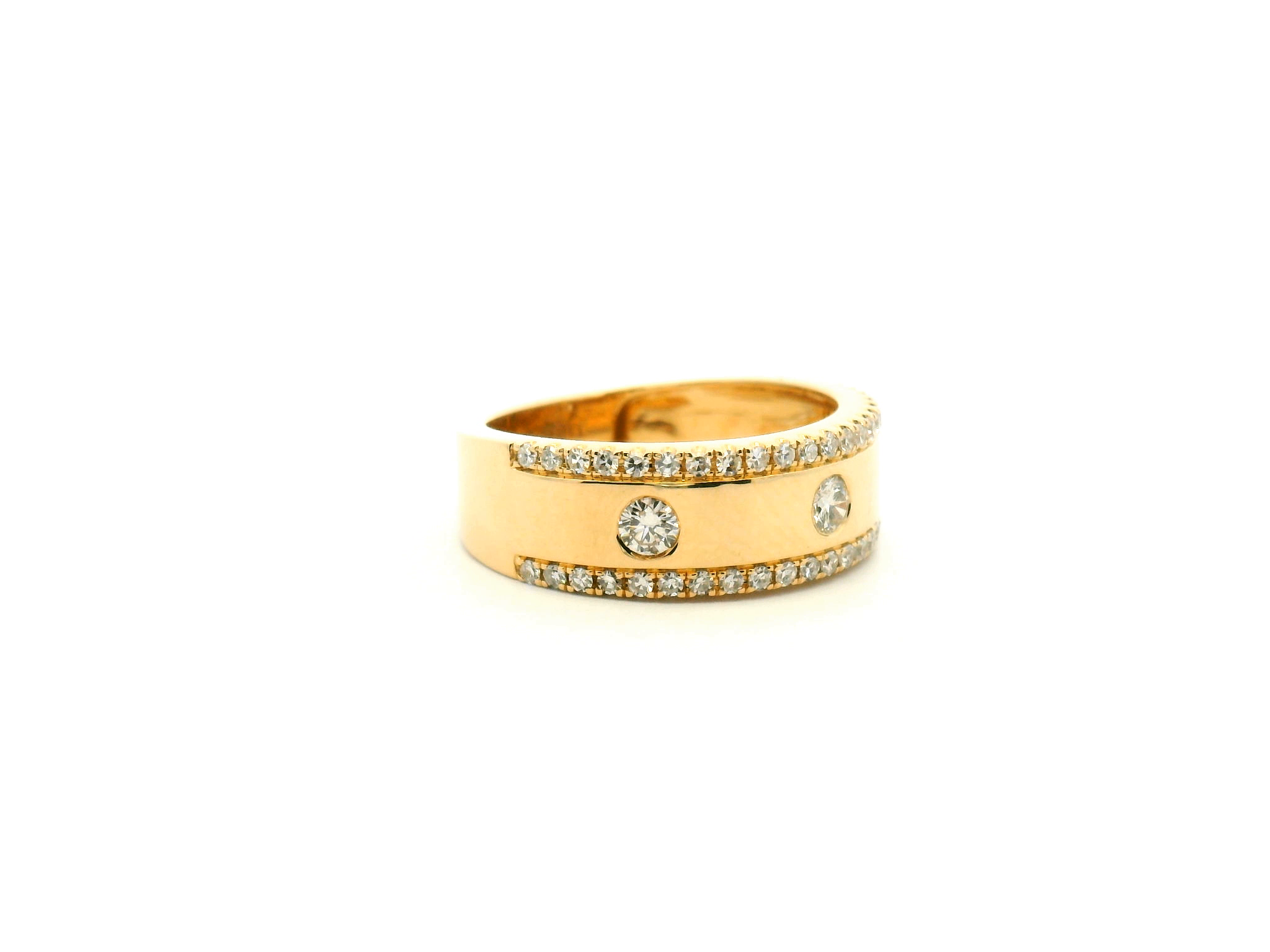 Flush Set Diamond Fashion Ring