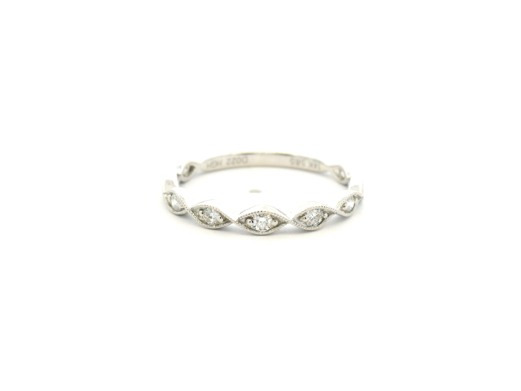 Diamond Marquise Style Wedding Band