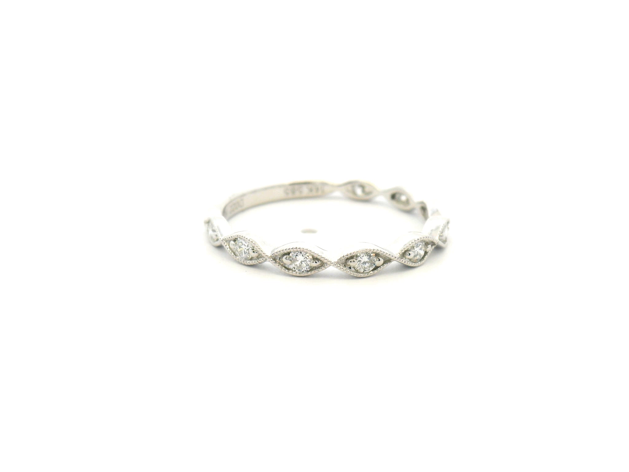 Diamond Marquise Style Wedding Band