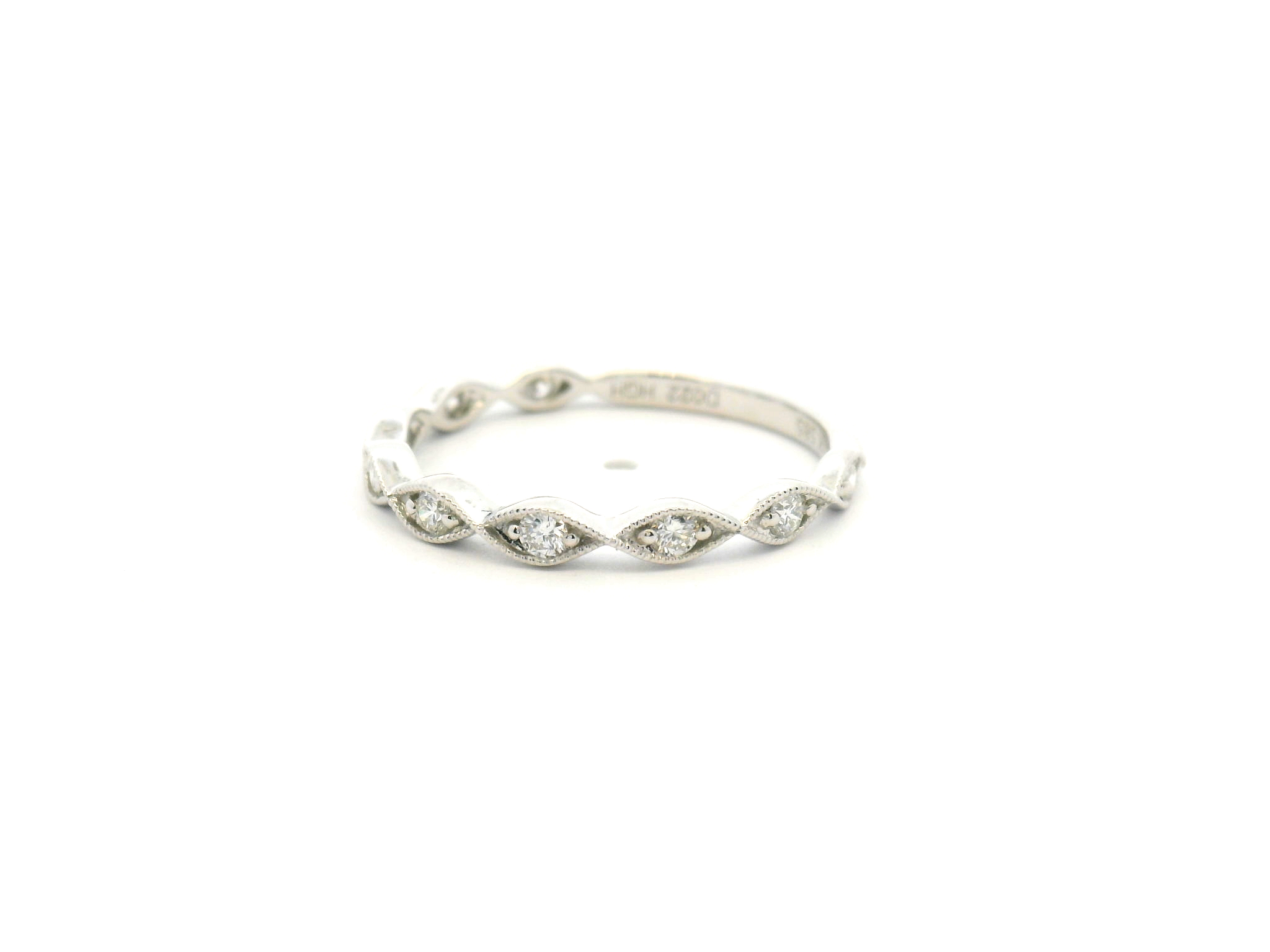 Diamond Marquise Style Wedding Band