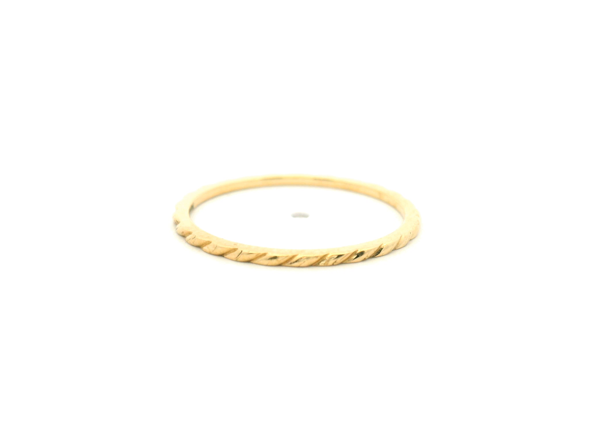 Roped Gold Wedding Band