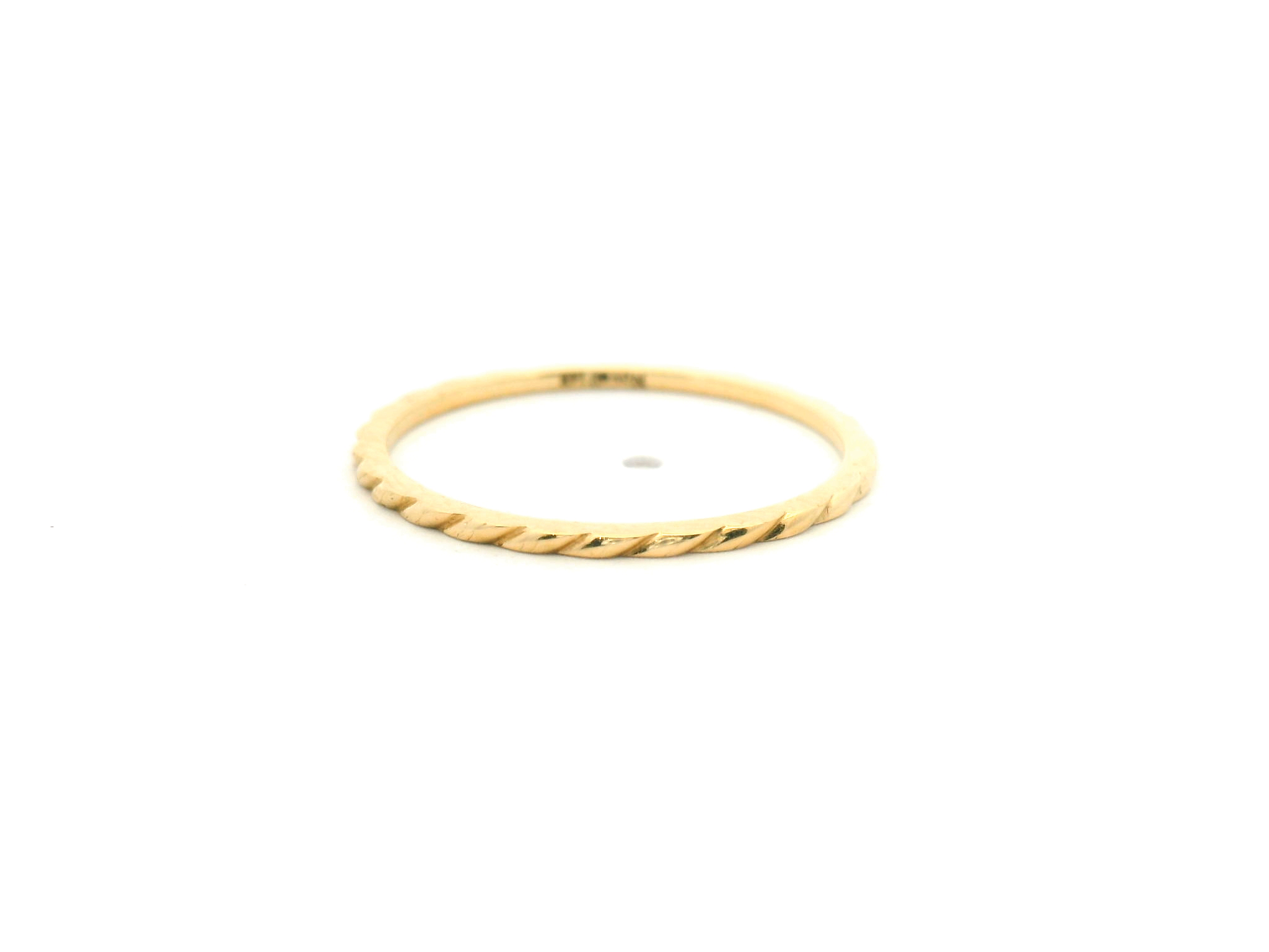 Roped Gold Wedding Band