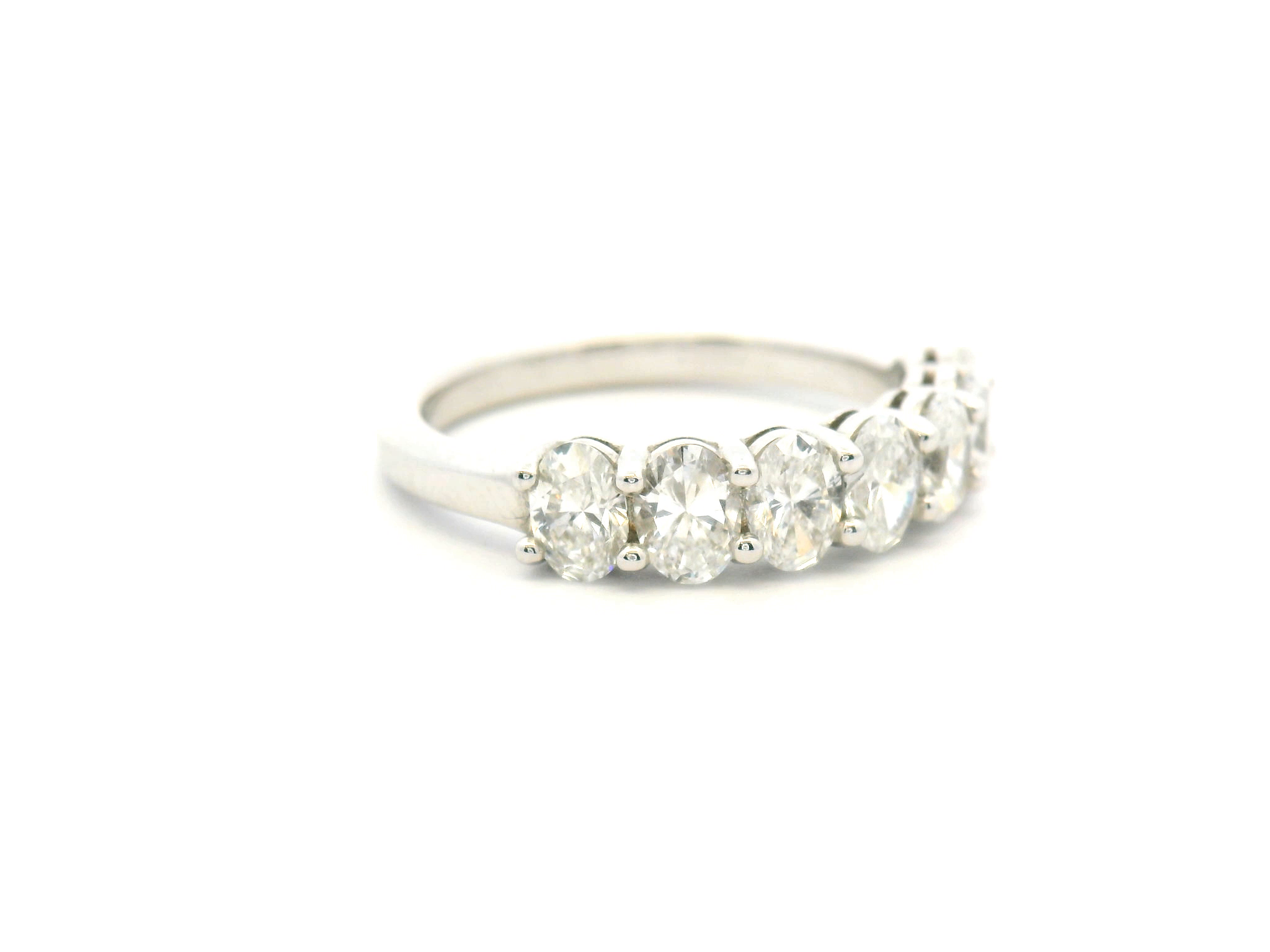 Vertical Oval Diamond Fashion Ring