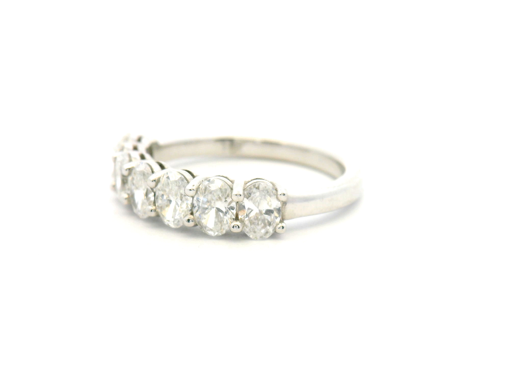 Vertical Oval Diamond Fashion Ring