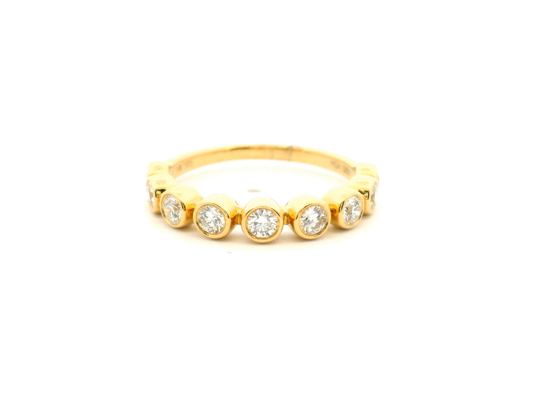 Bezel Set Round Diamond Fashion Ring