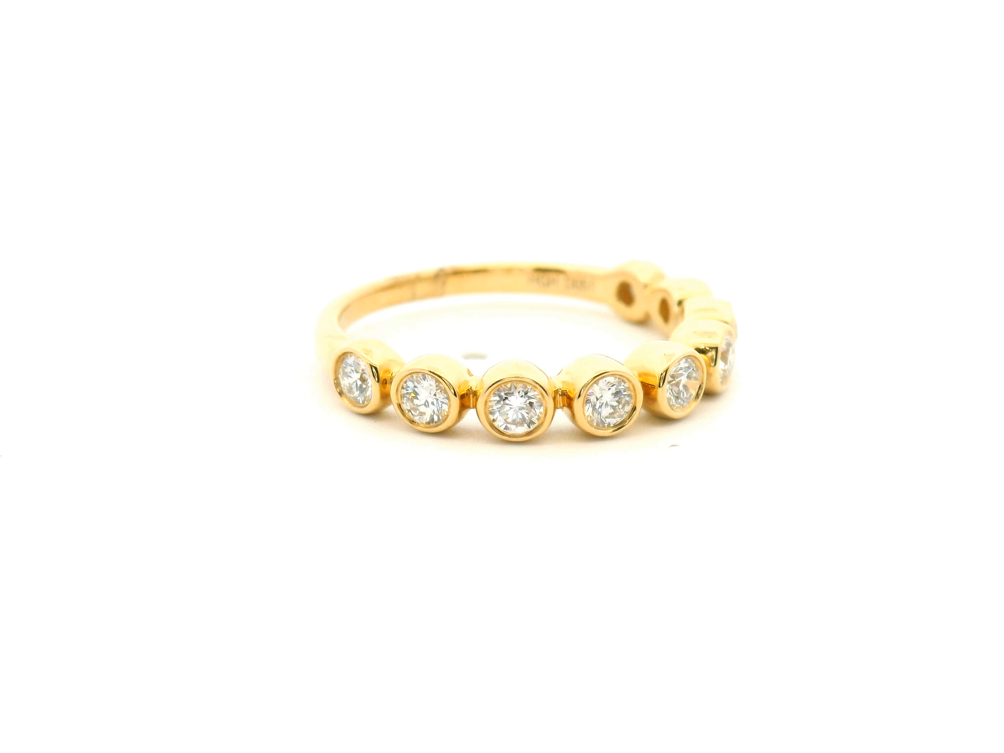 Bezel Set Round Diamond Fashion Ring