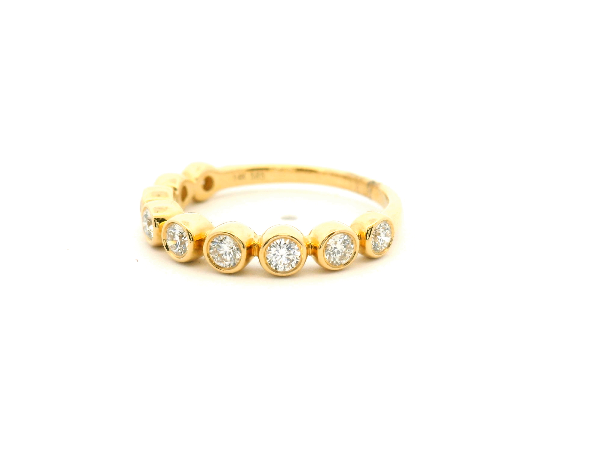 Bezel Set Round Diamond Fashion Ring