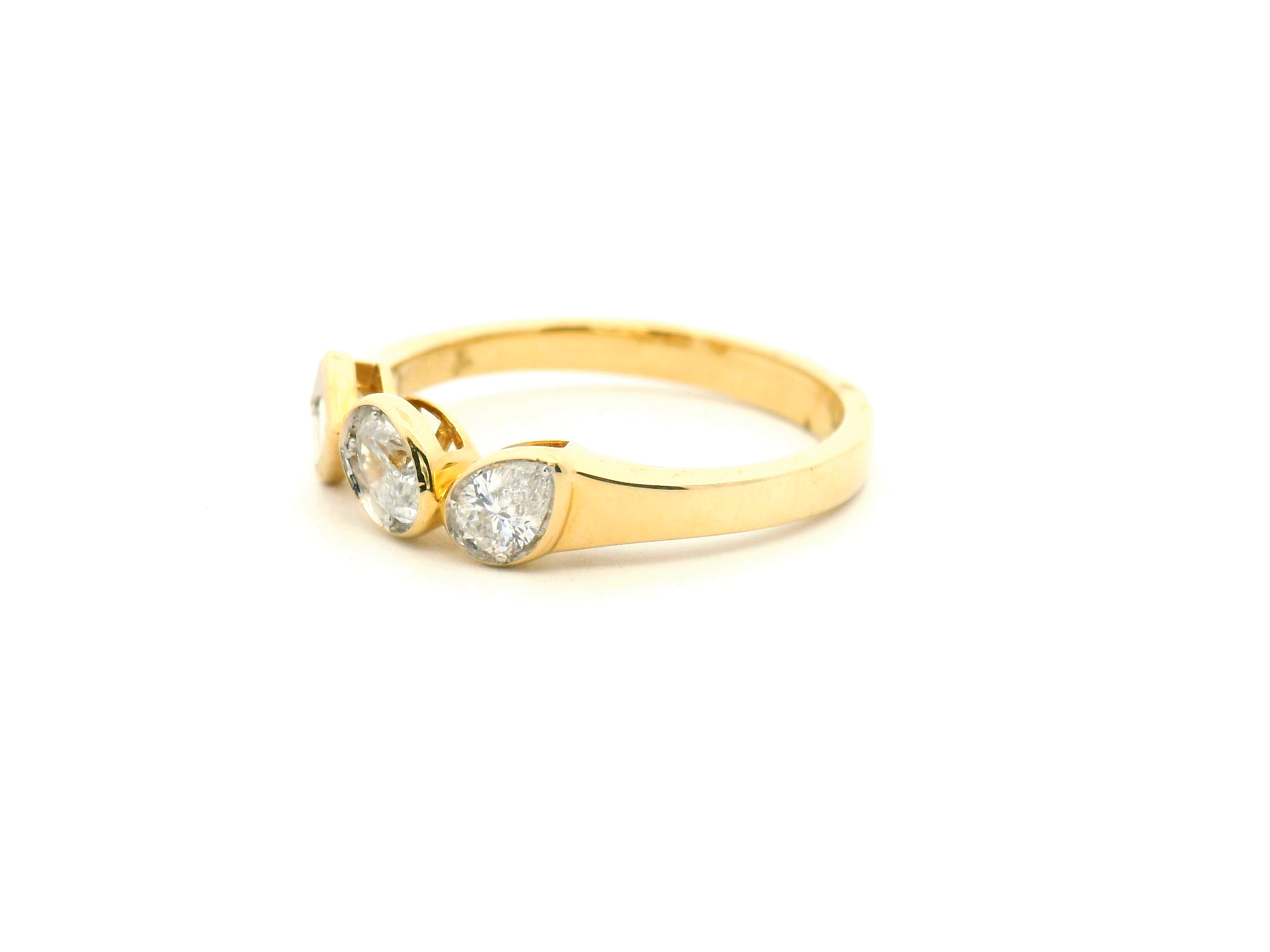 Bezel Set Fancy Shape Diamond Fashion Ring