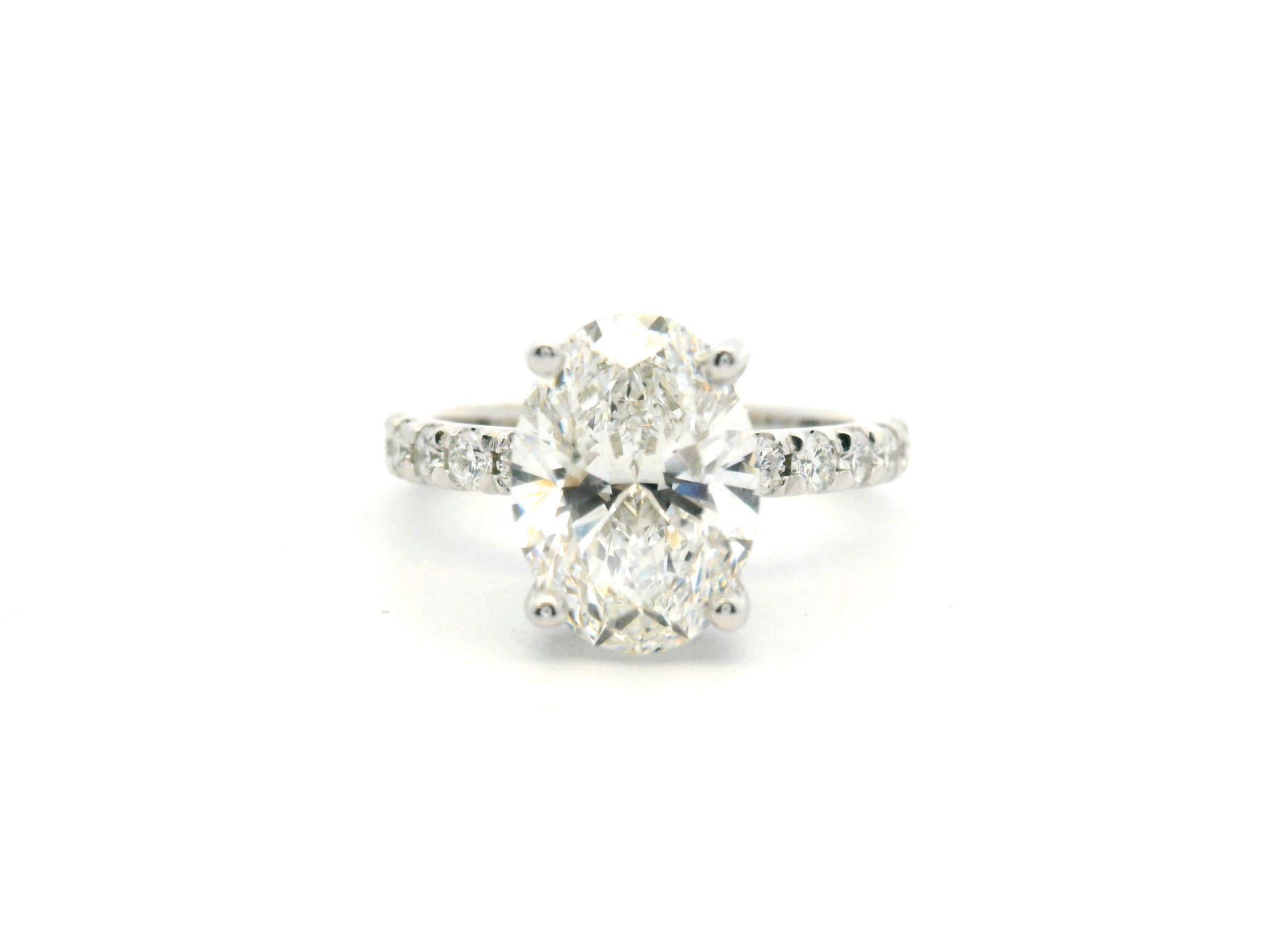 Oval Accented Engagement Ring