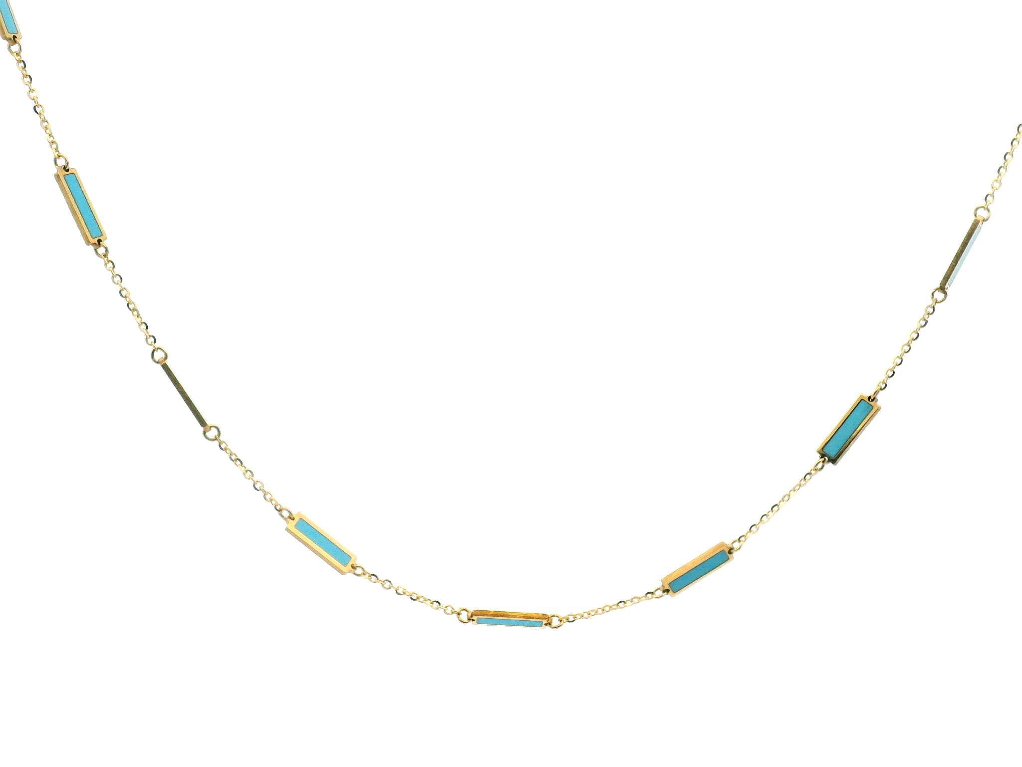Turquoise Station Necklace