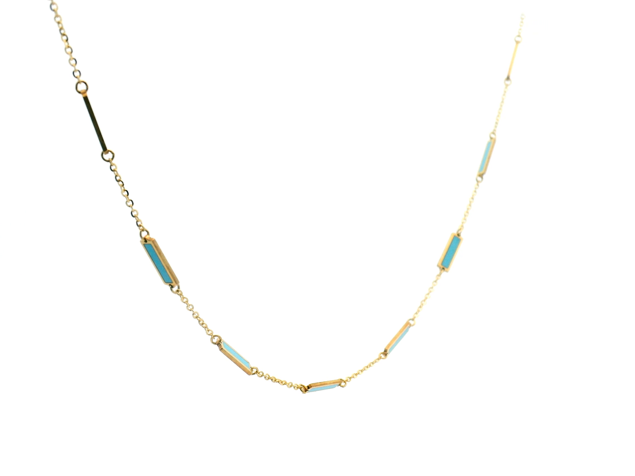 Turquoise Station Necklace