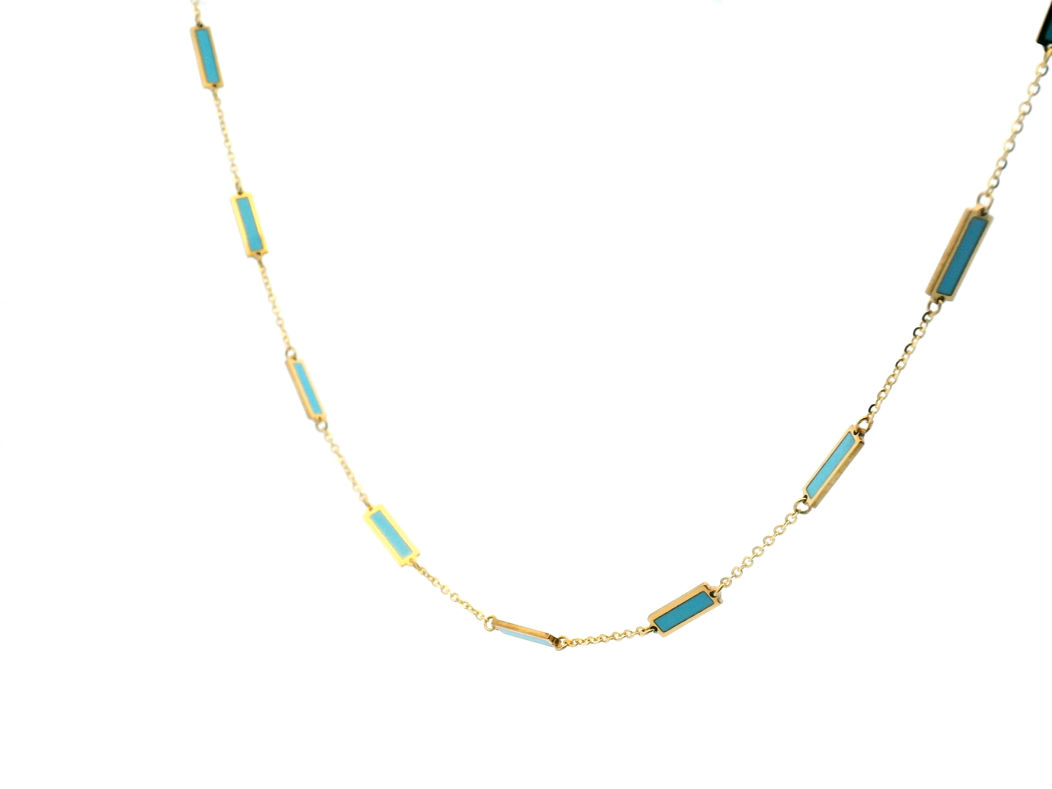 Turquoise Station Necklace