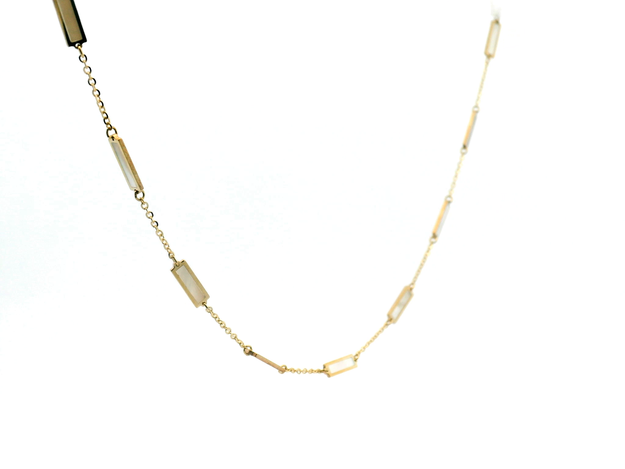 Mother of Pearl Station Necklace