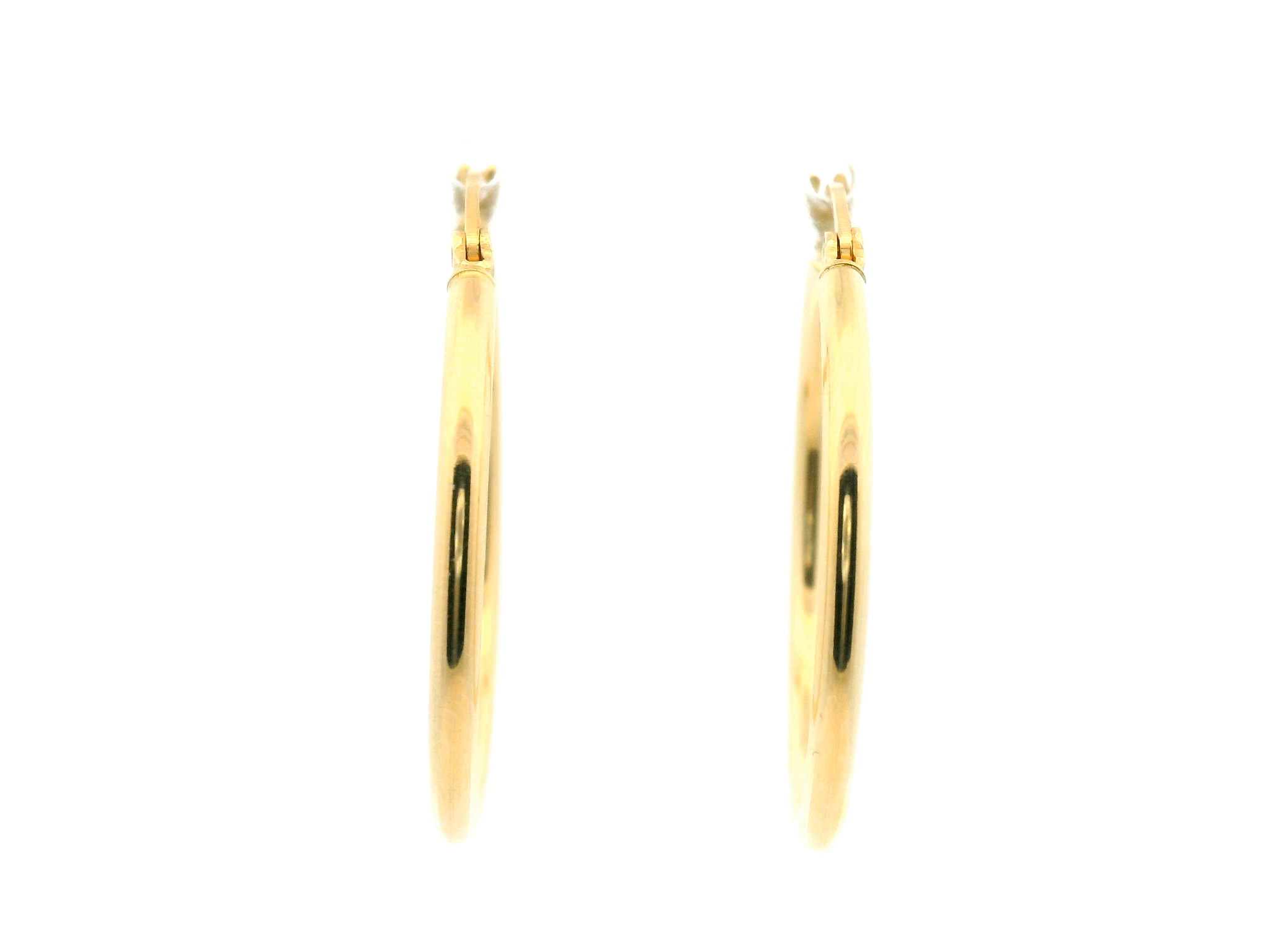 Large Round Gold Hoop Earrings